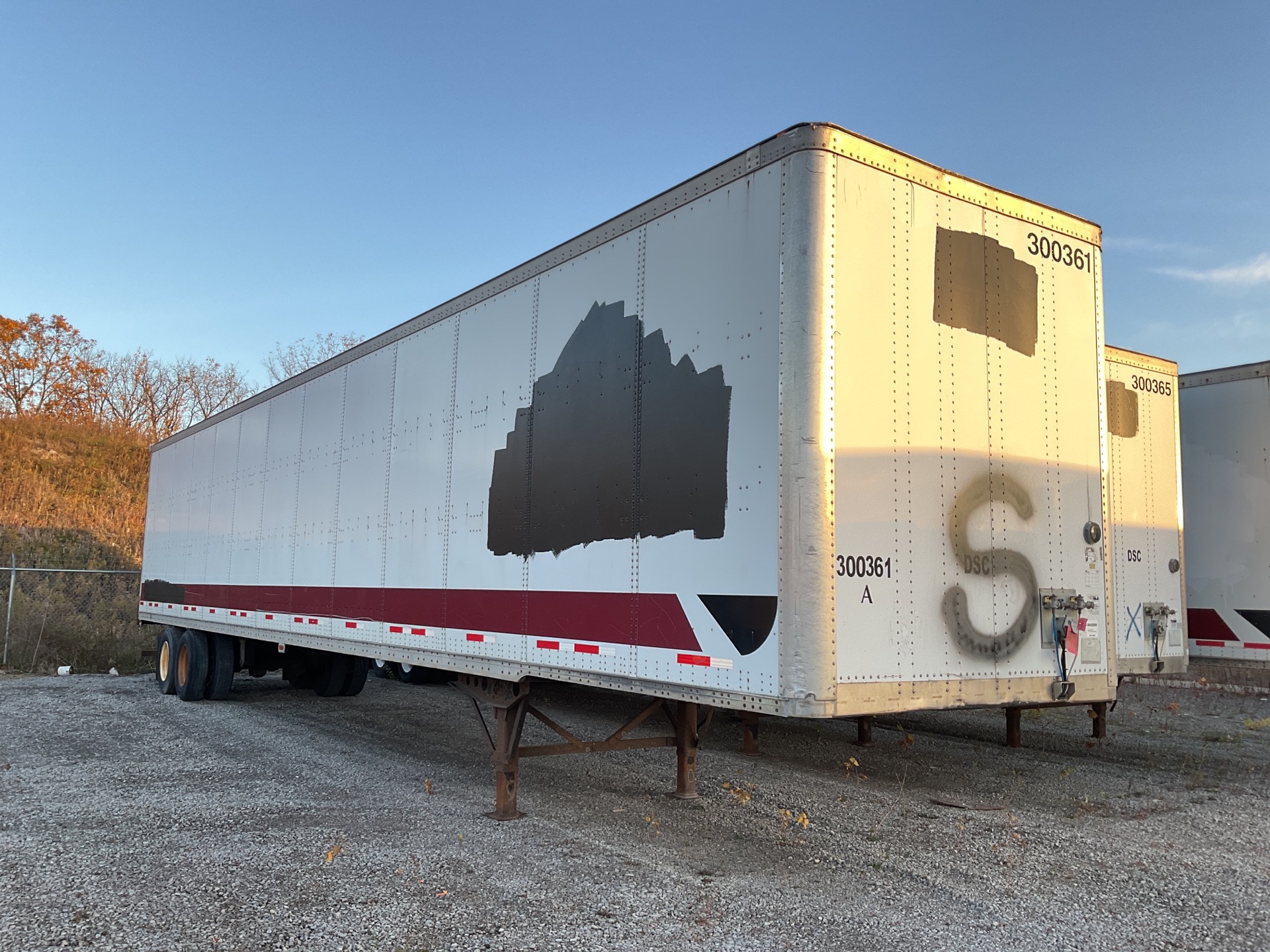 2008 Wabash 53 ft x 102 in T/A Van Trailer