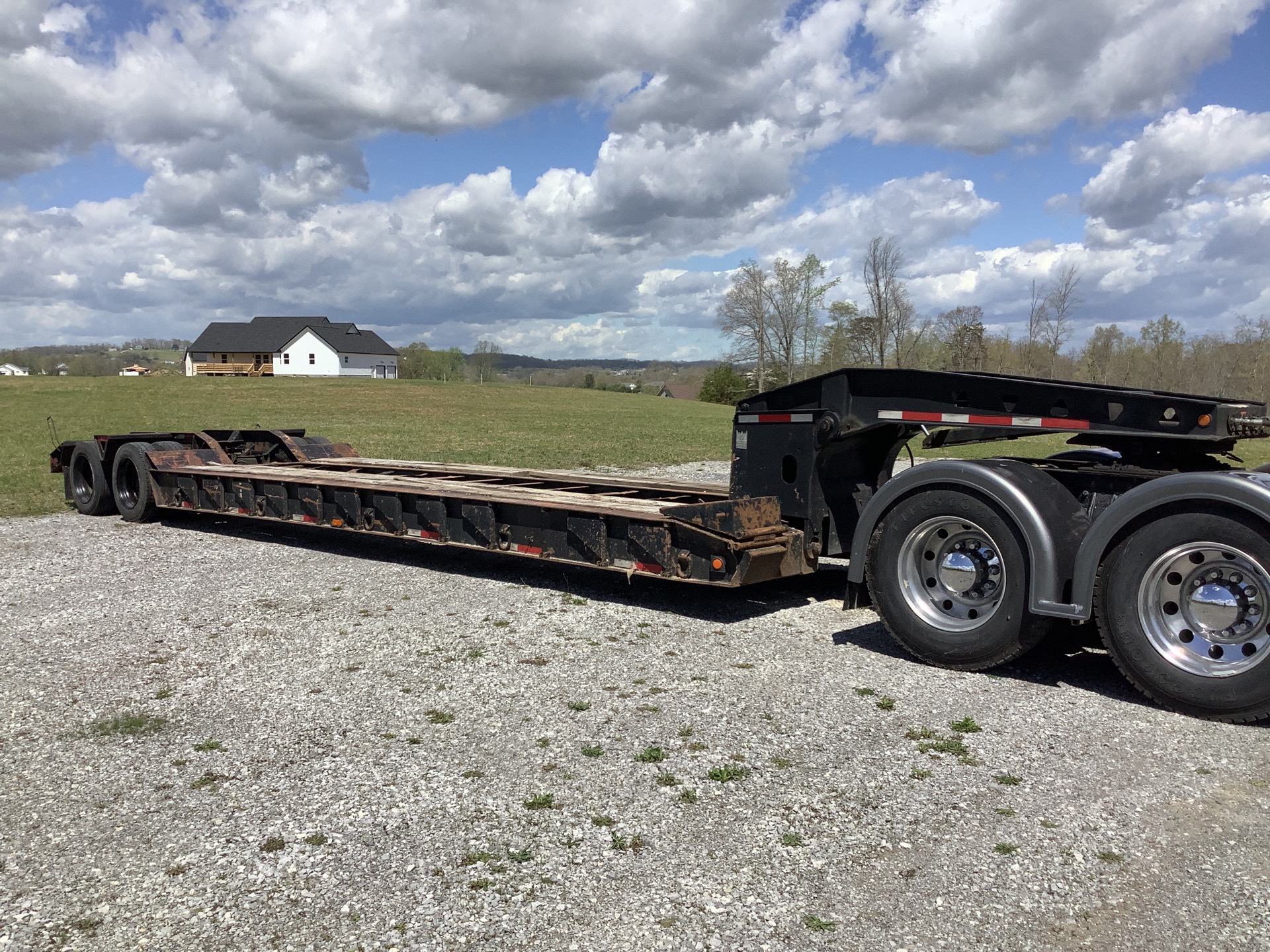 2000 Trail King TK70HDG-452 T/A Removable Gooseneck Lowboy Trailer