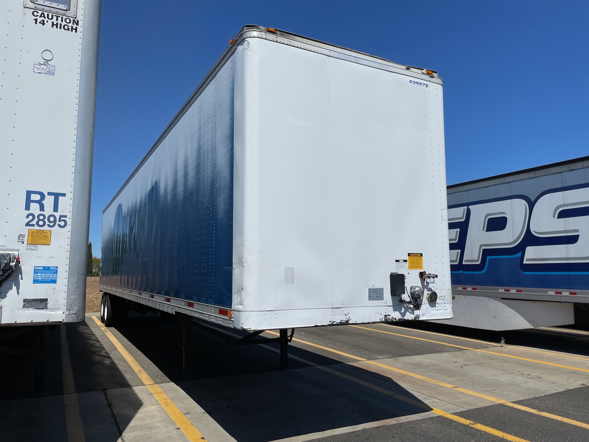 1998 Fruehauf FBHLP T/A Van Trailer