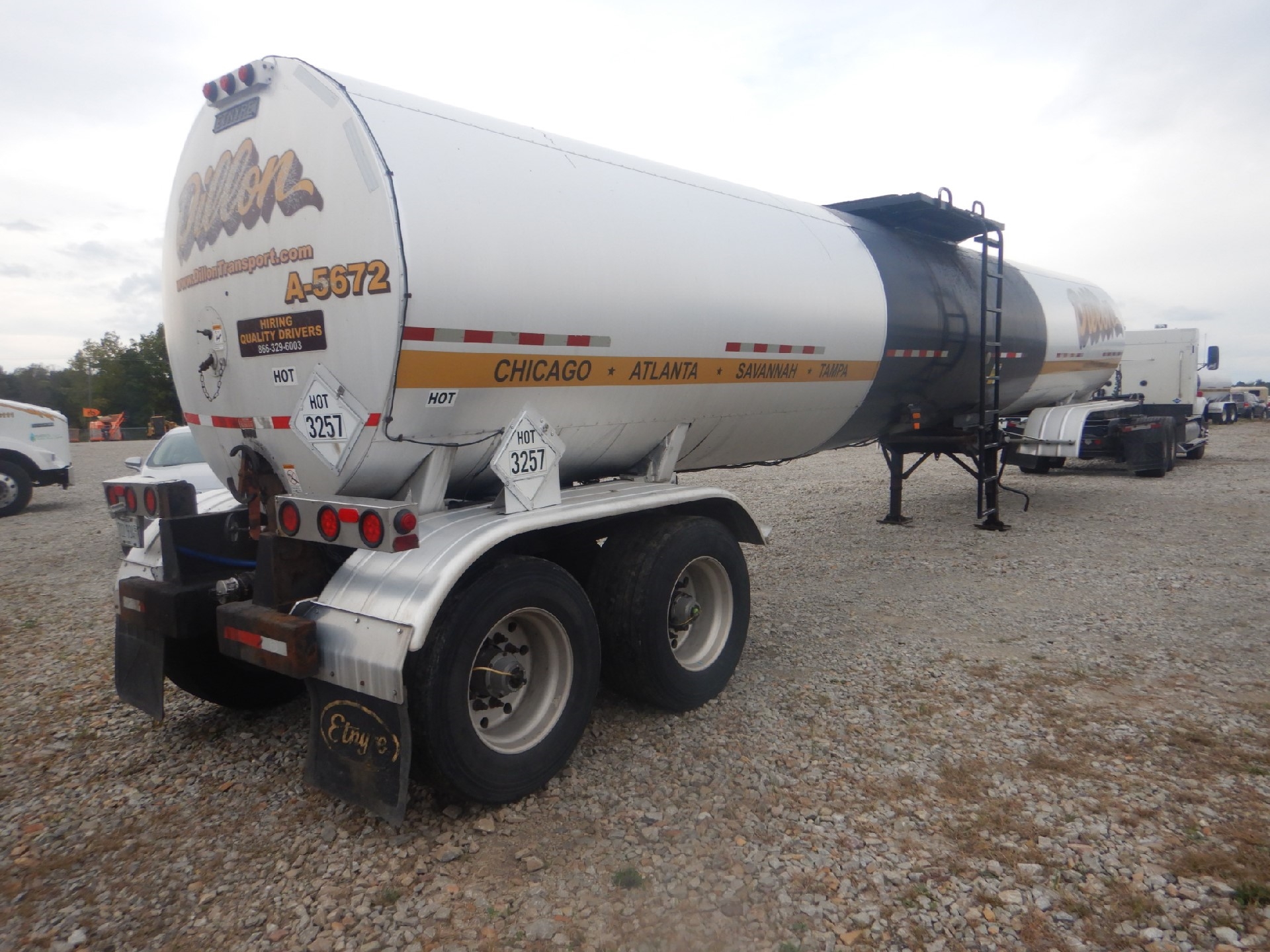 2009 Etnyre ARA T/A 7250 gal Asphalt Tank Trailer