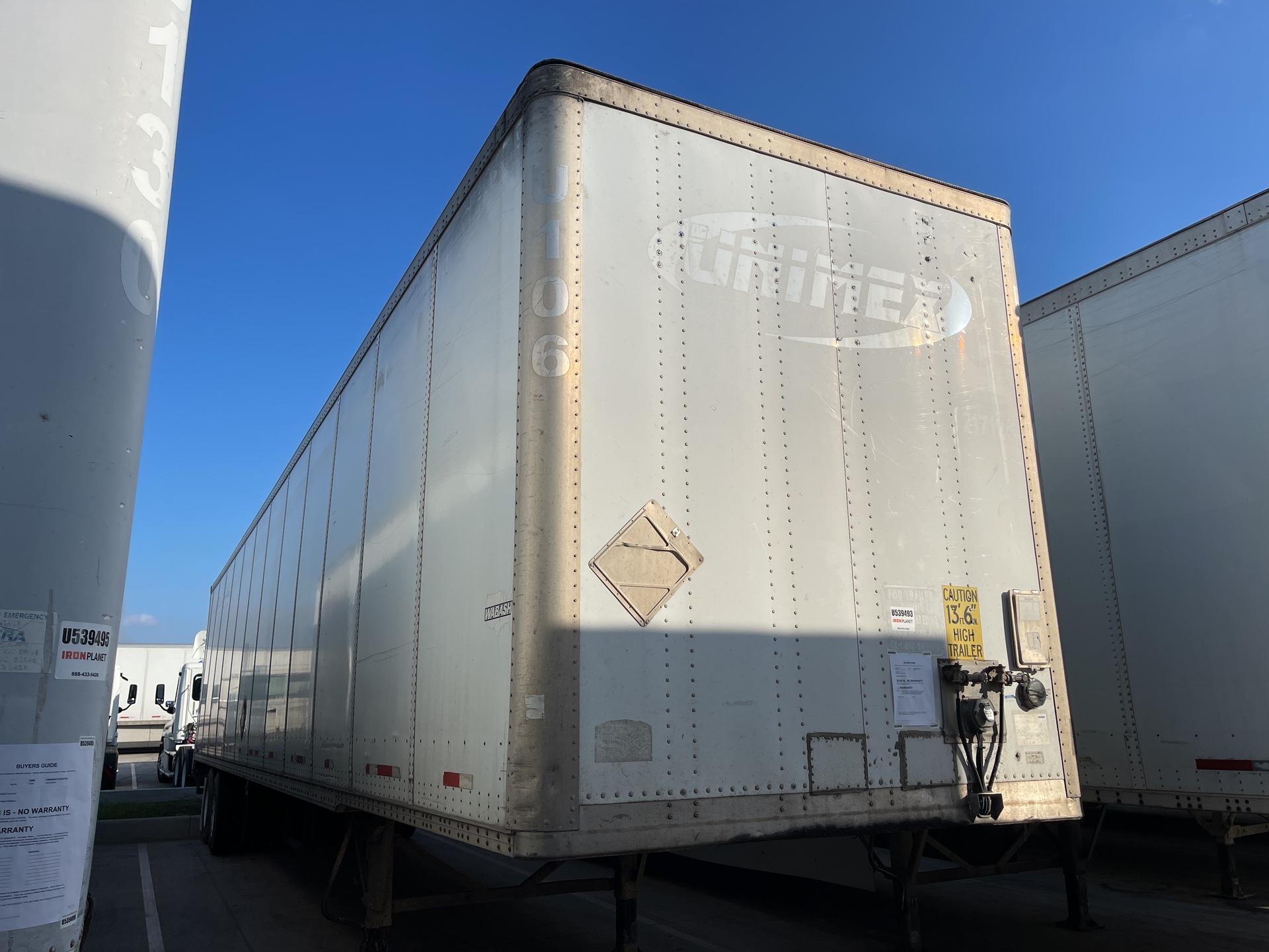 2004 Wabash DVCVHPC 53 ft T/A Van Trailer