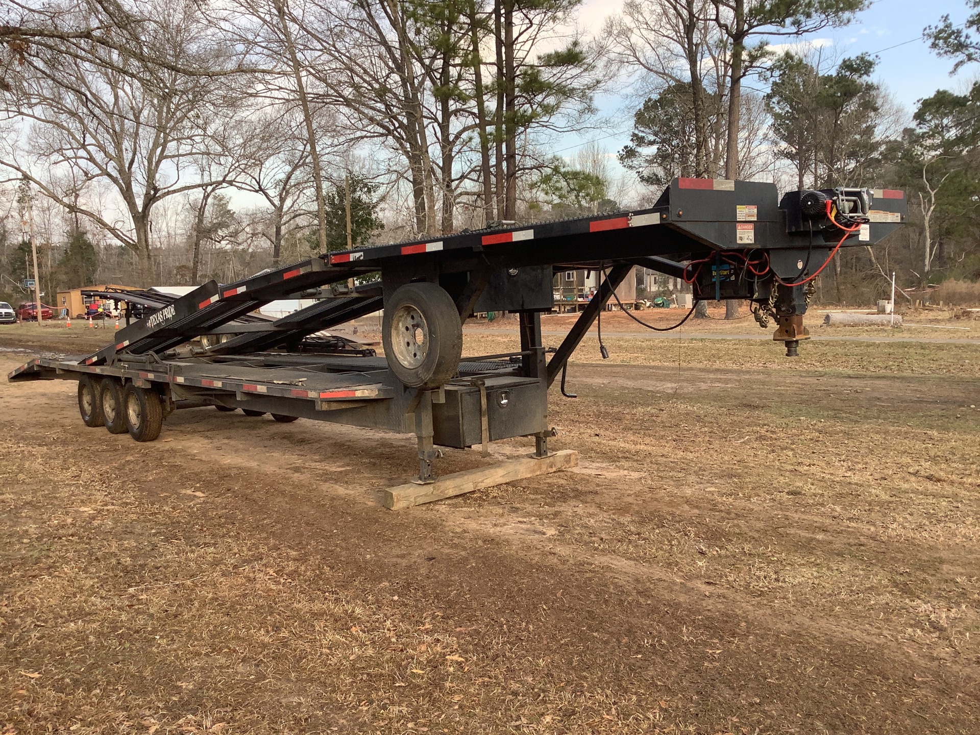 2020 Texas Pride CA84727KGN 4 Car Open Car Carrier Trailer