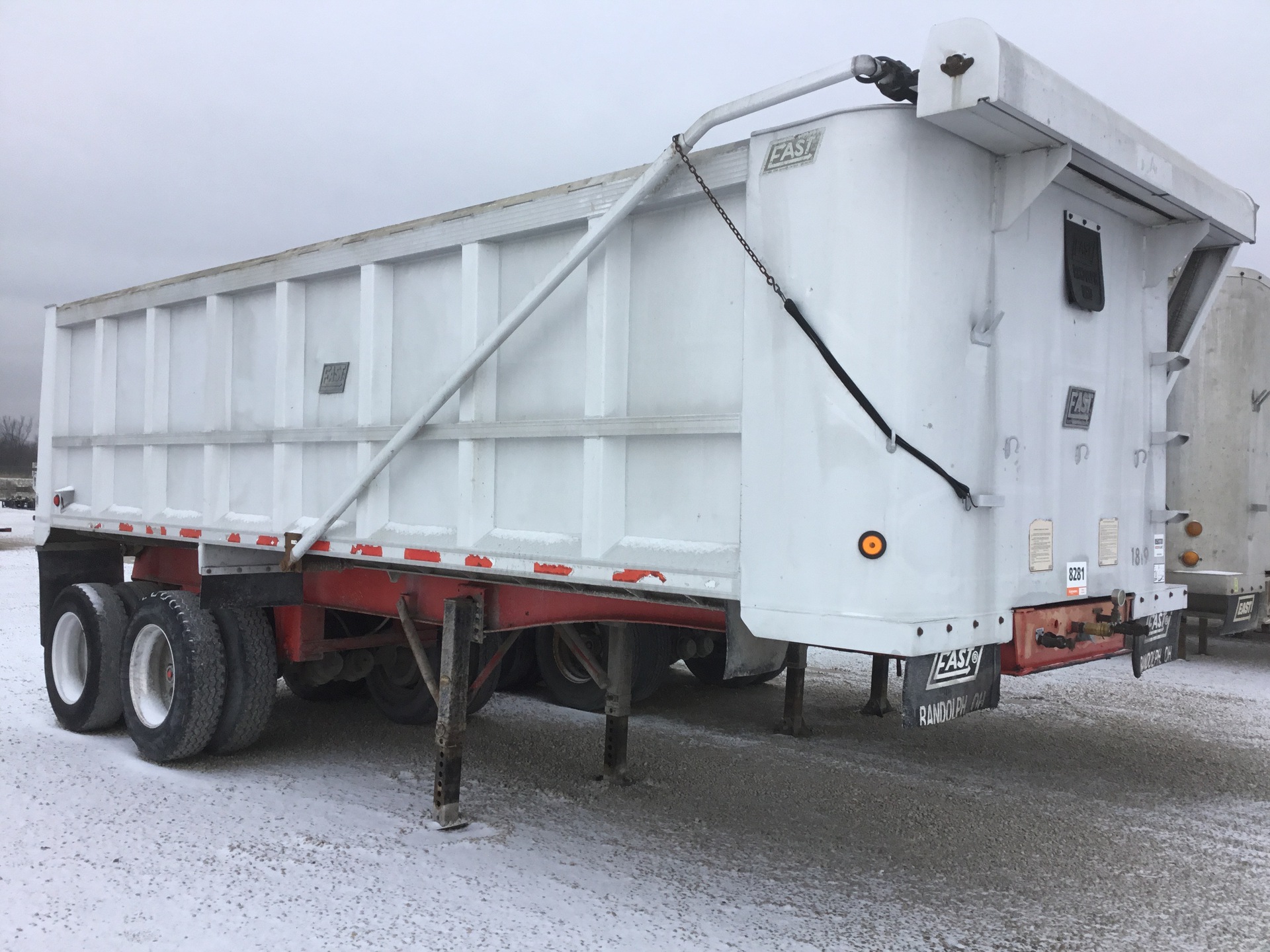 1999 East T/A Aluminum End Dump Trailer