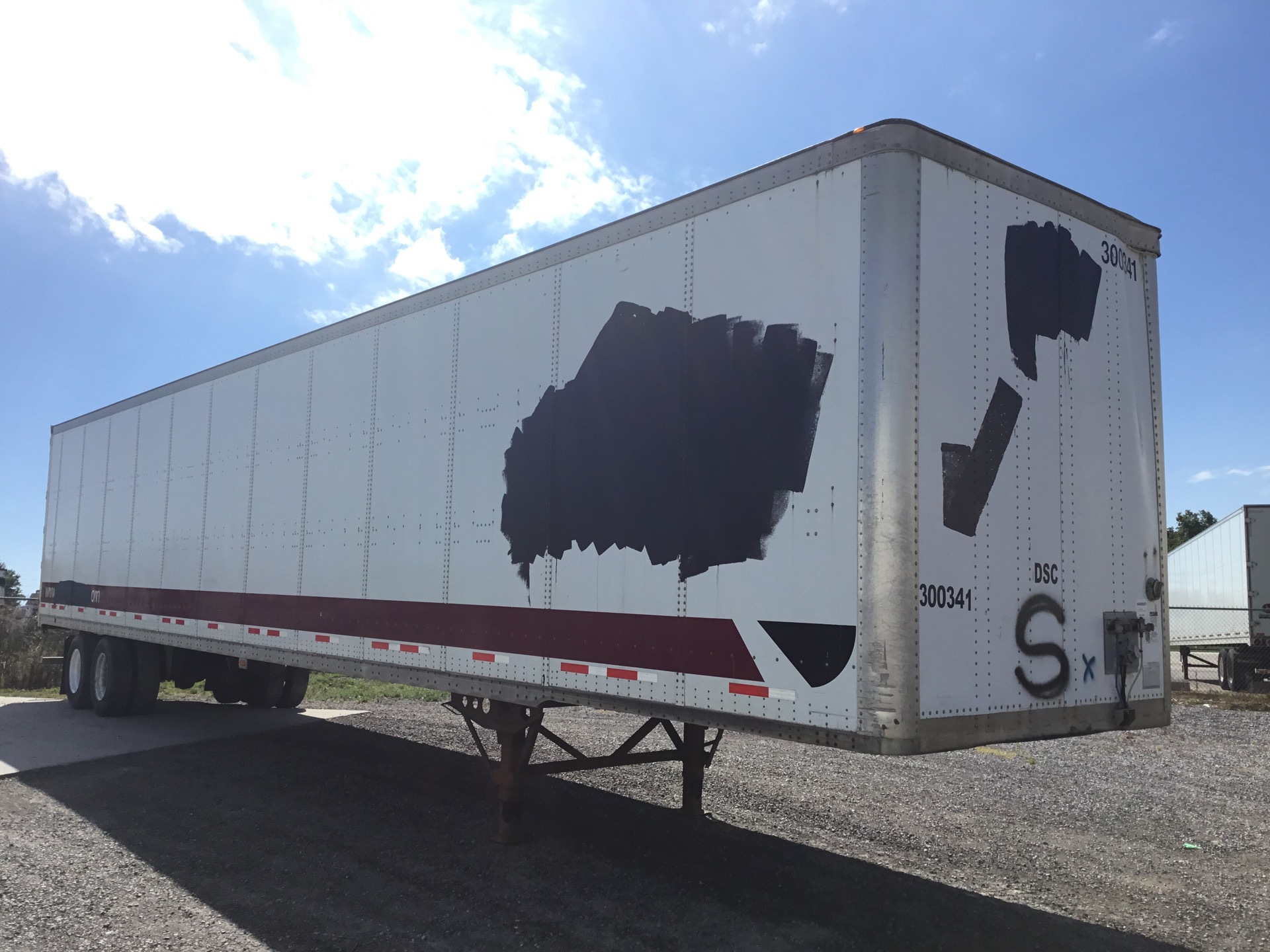 2008 Wabash DVCVHPC 53 ft x 102 in T/A Van Trailer