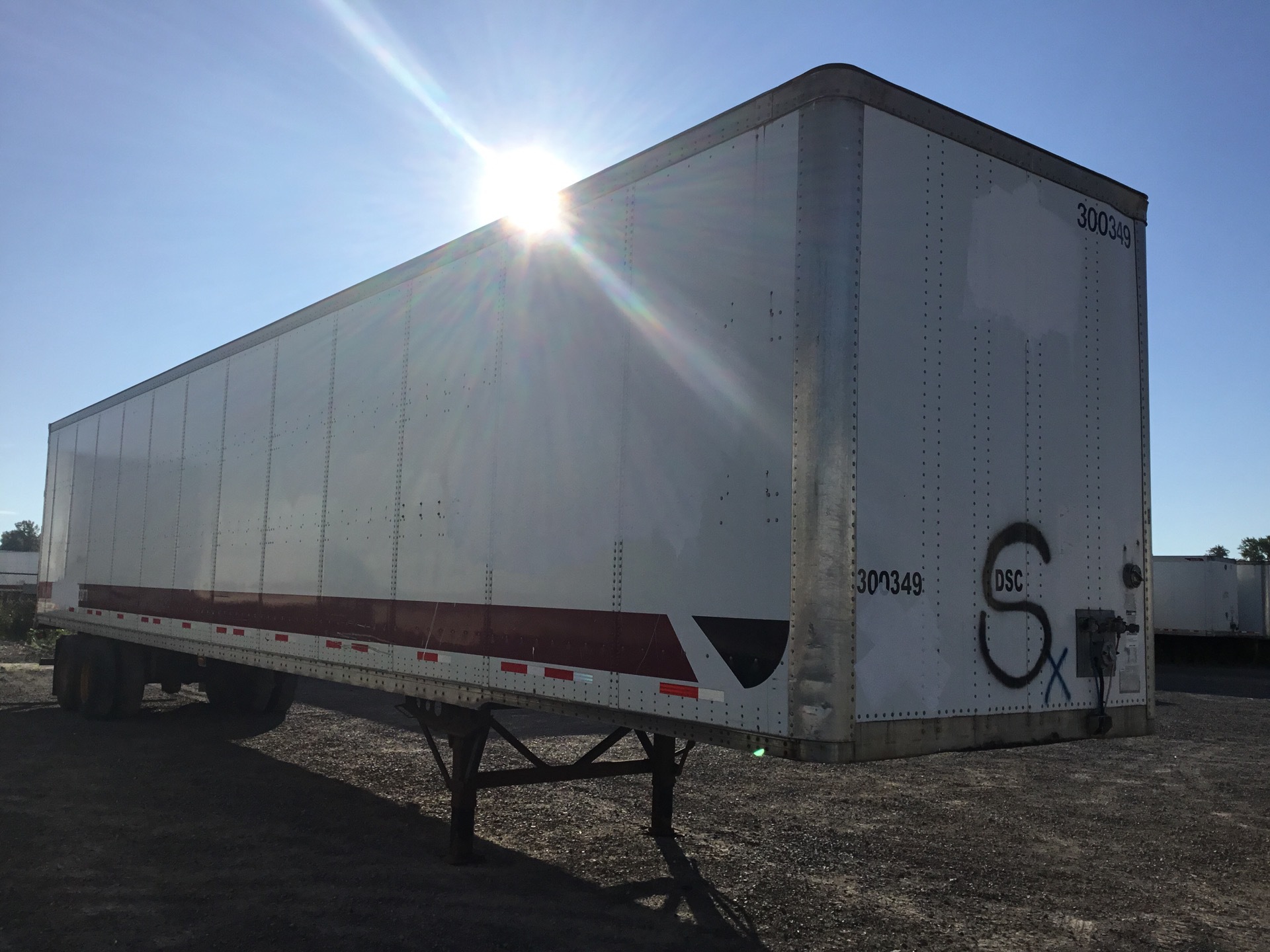 2008 Wabash 53 ft x 102 in T/A Van Trailer