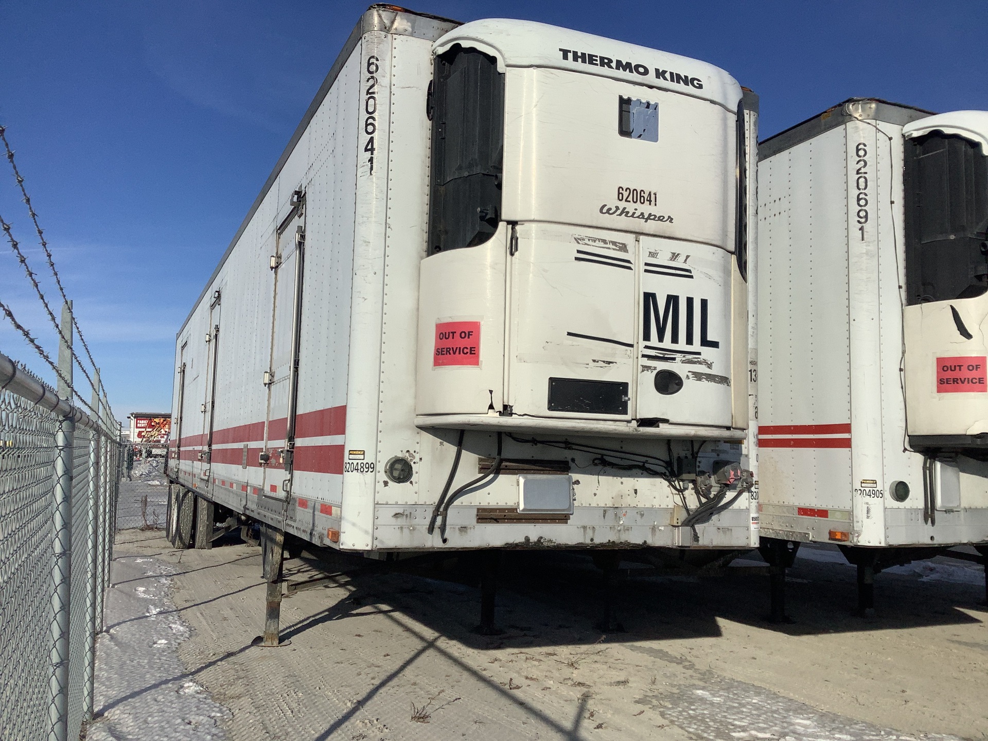 2008 Utility VS2RA T/A Refrigerated Trailer