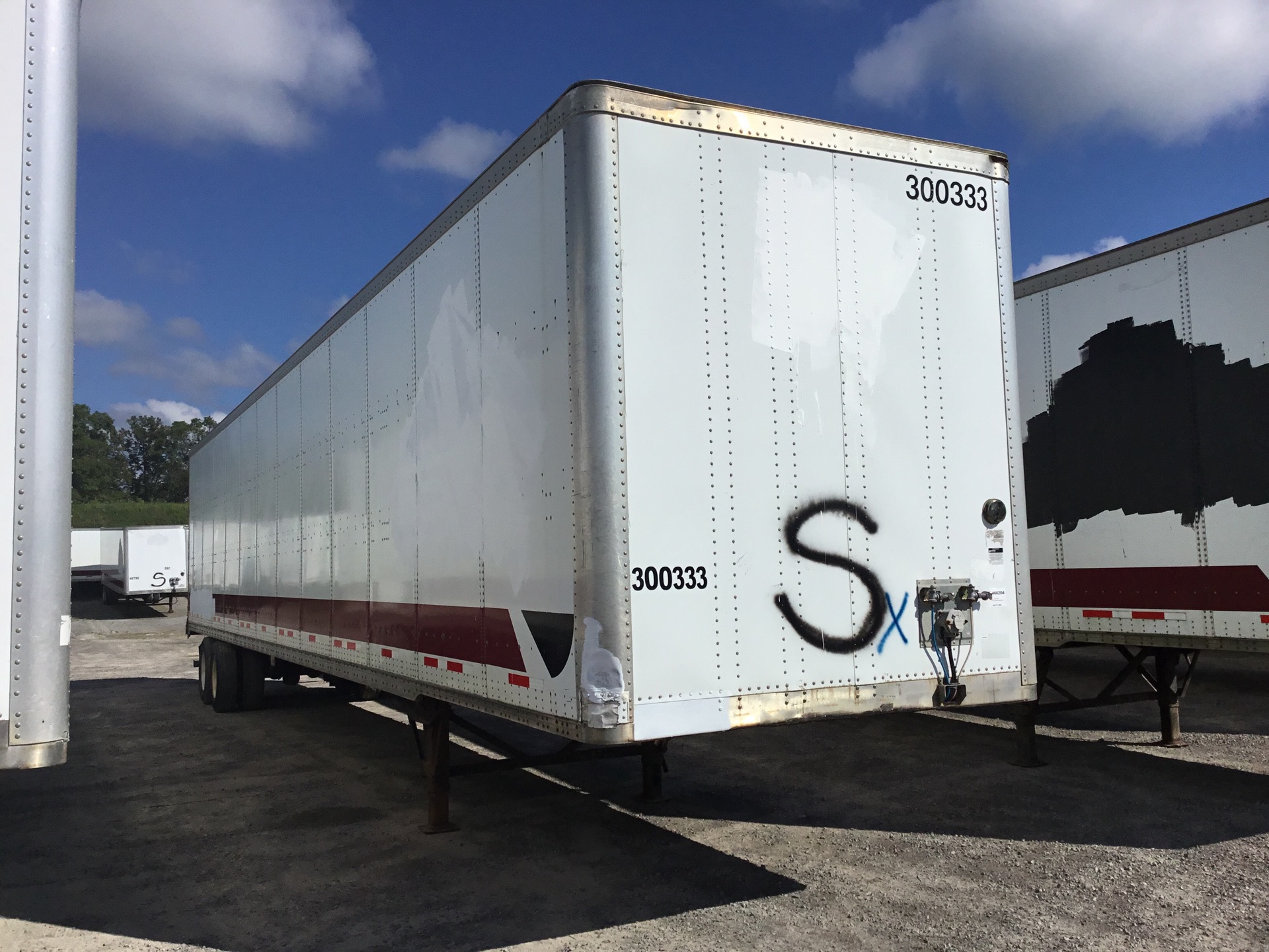 2008 Wabash 53 ft x 102 in T/A Van Trailer