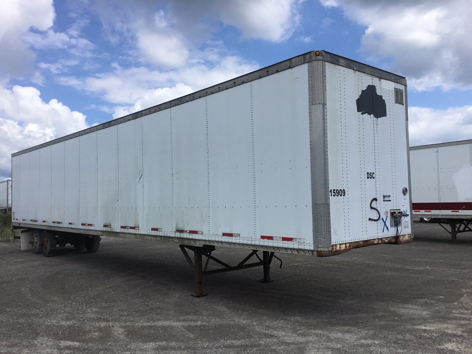1999 Wabash 53 ft x 102 in T/A Van Trailer