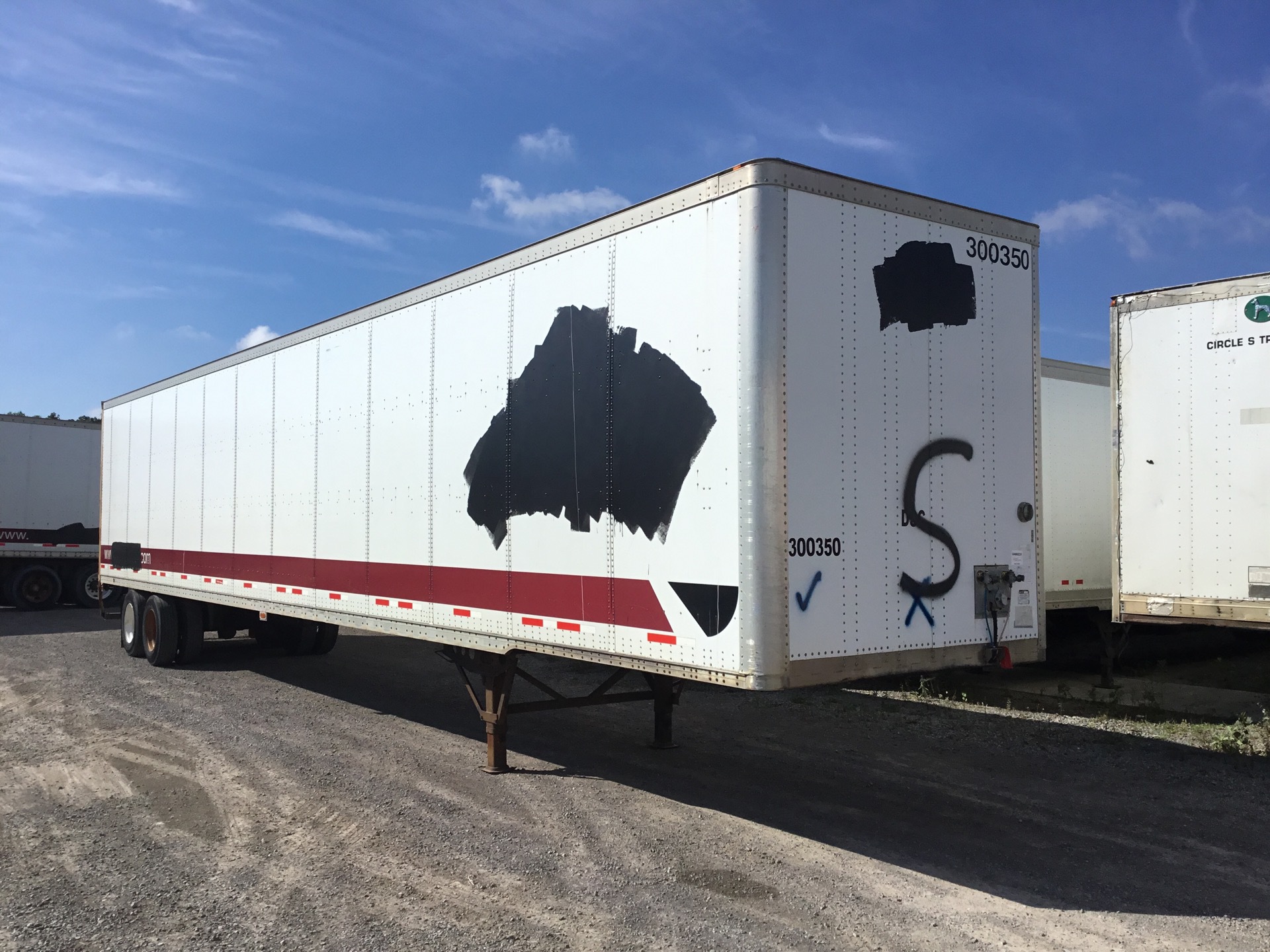 2008 Wabash 53 ft x 102 in T/A Van Trailer