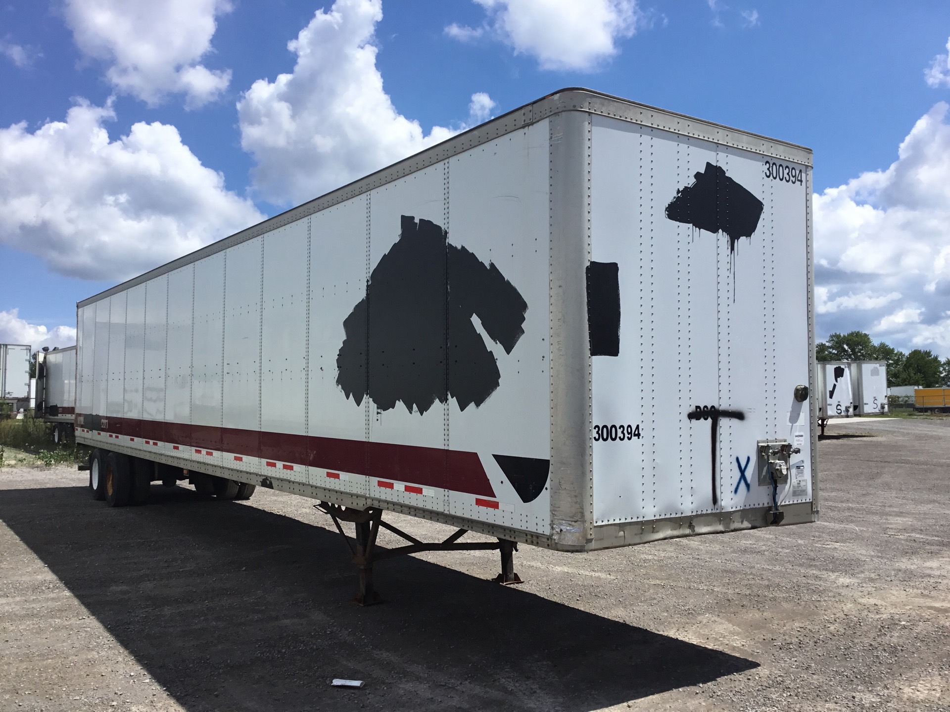 2008 Wabash SE 53 ft x 102 in T/A Van Trailer
