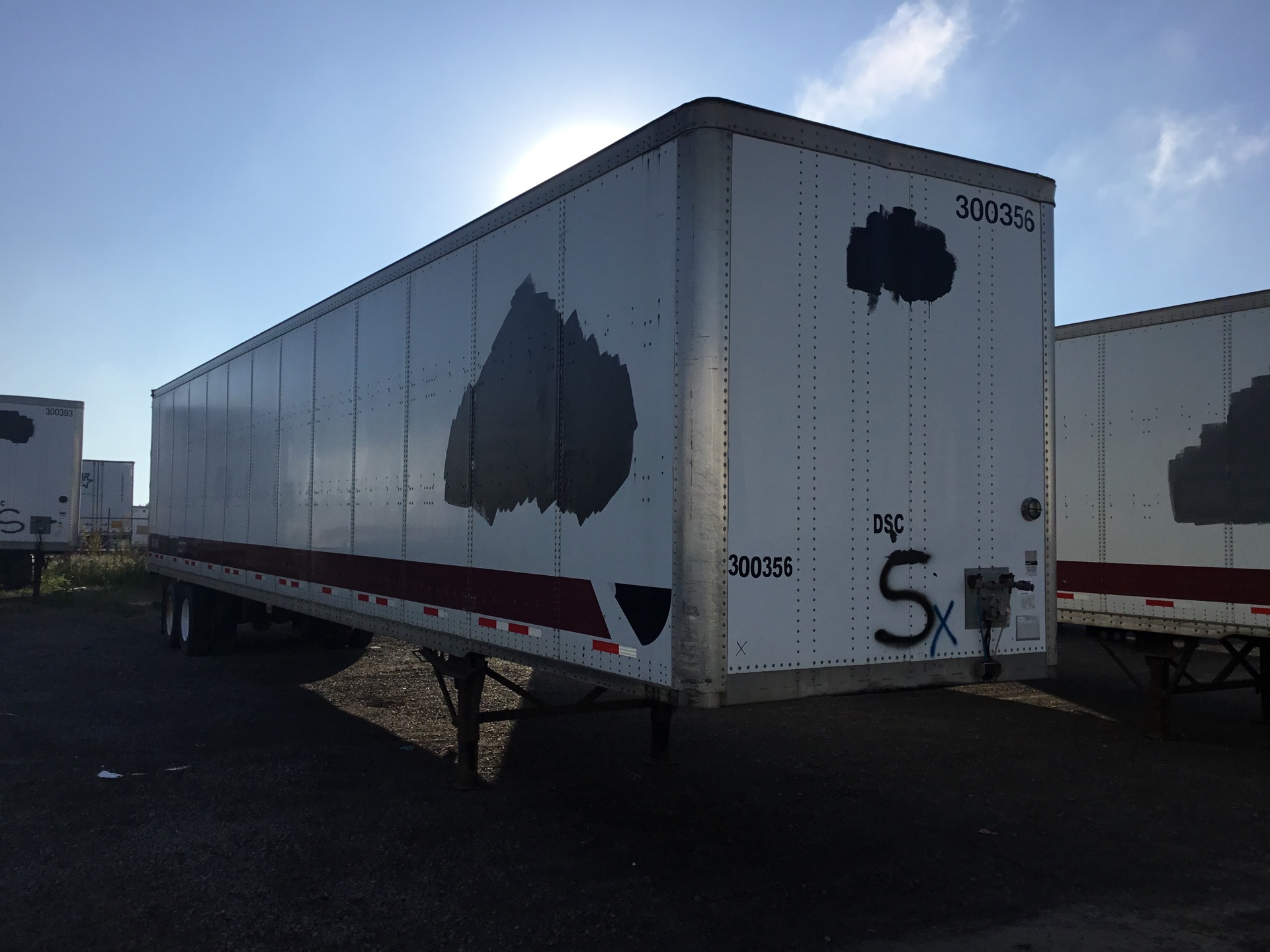 2008 Wabash 53 ft x 102 in T/A Van Trailer