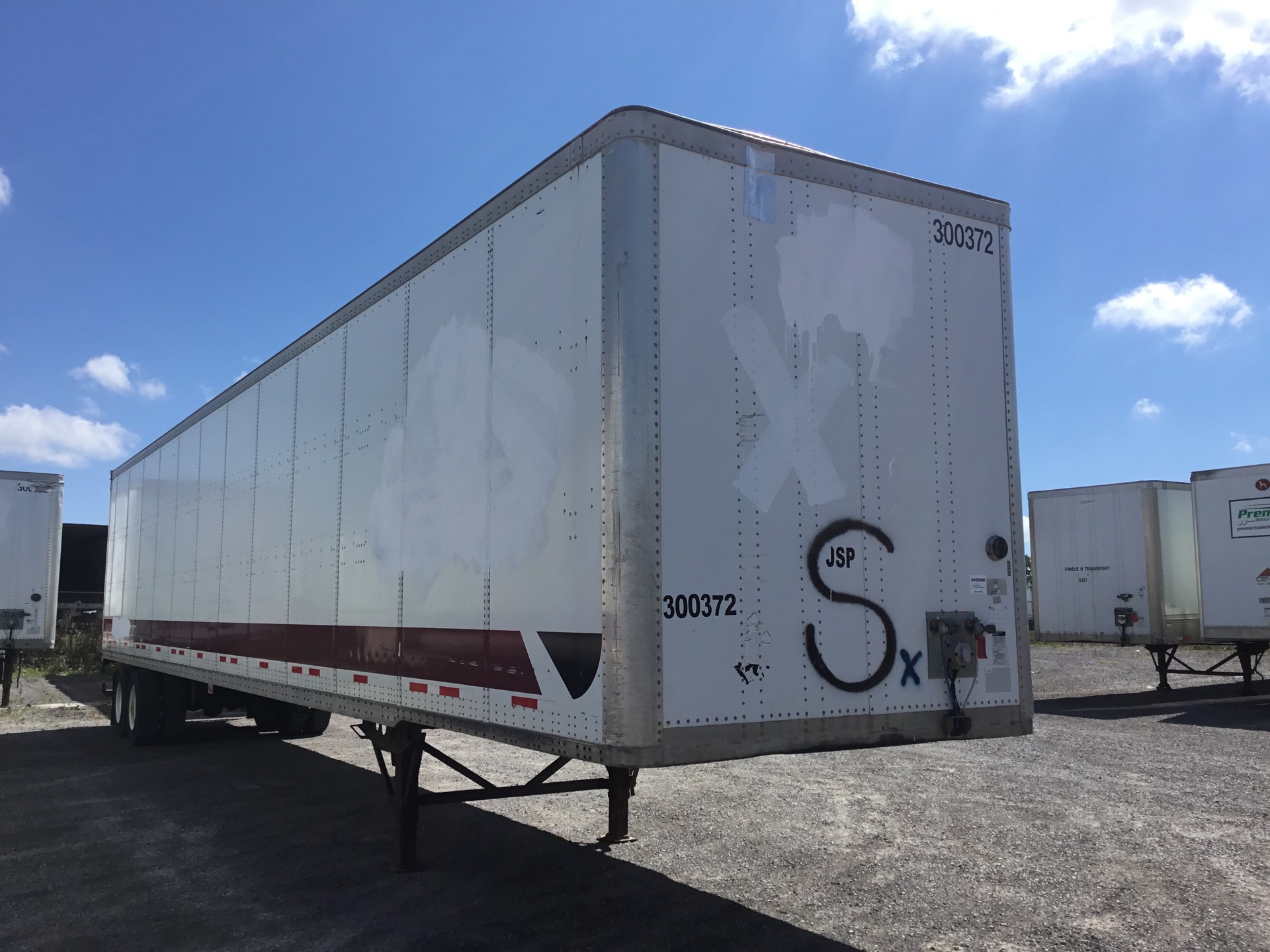 2008 Wabash 53 ft x 102 in T/A Van Trailer