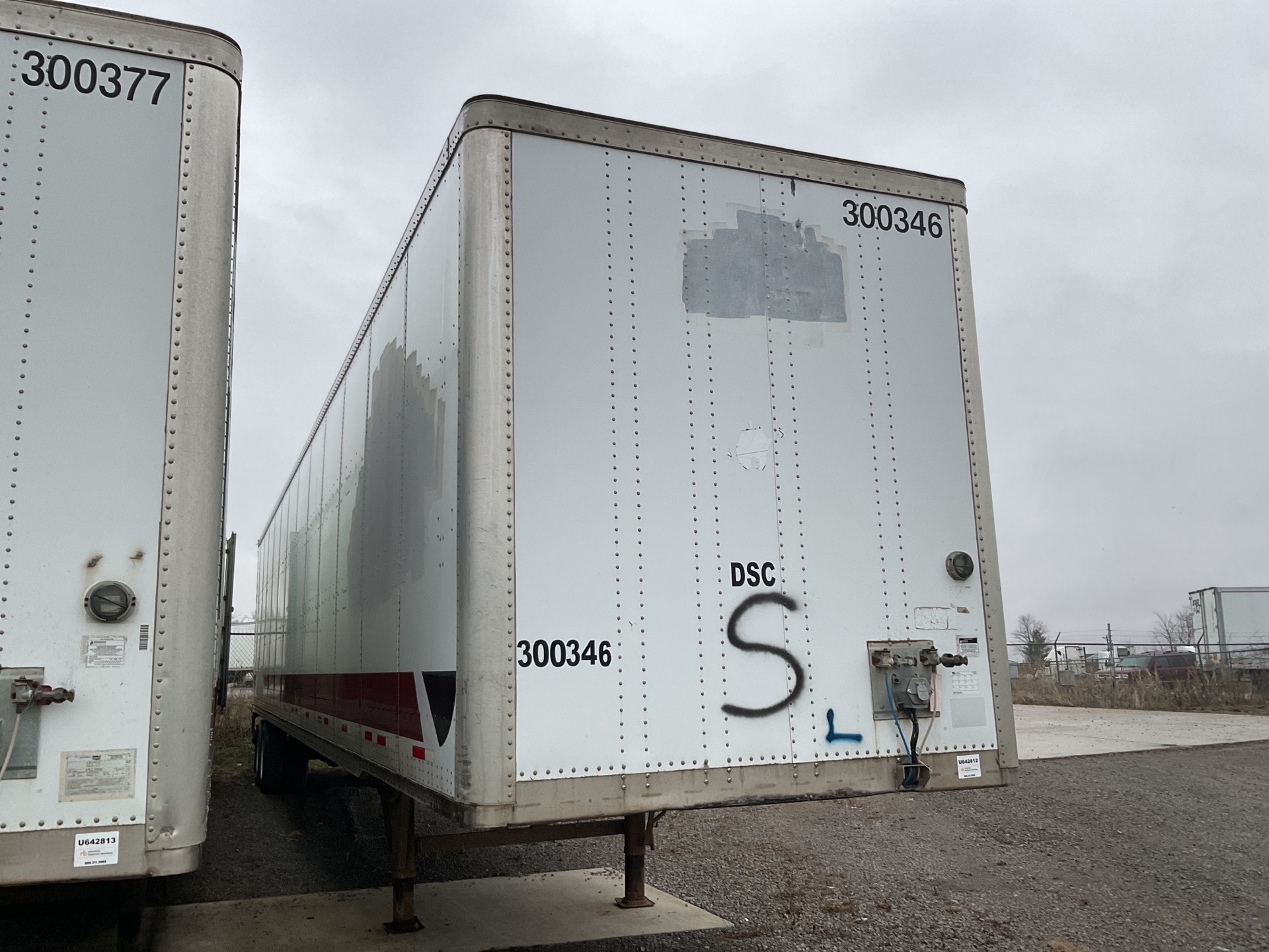 2008 Wabash 53 ft T/A Van Trailer