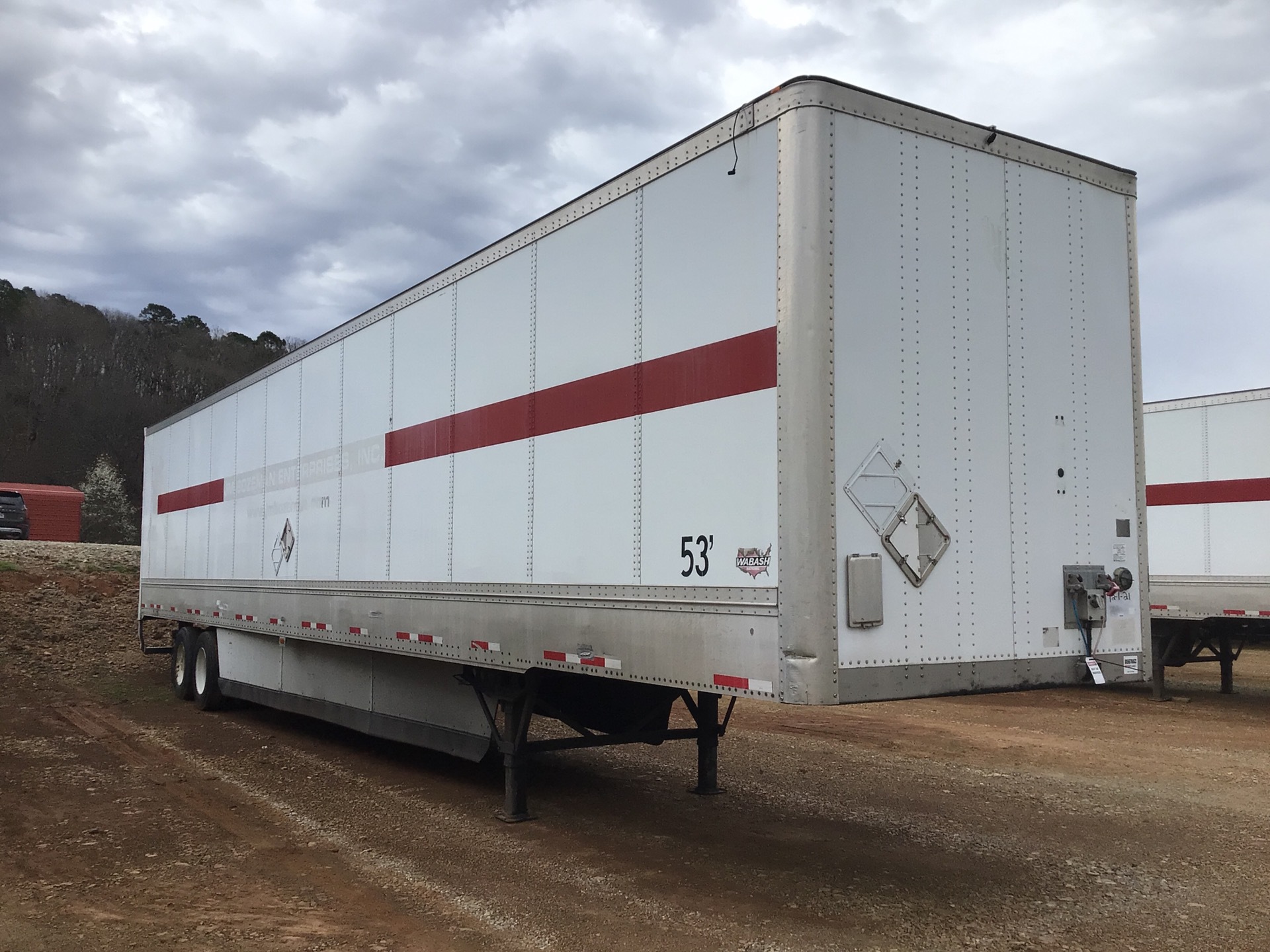 2012 Wabash 53 ft T/A Van Trailer