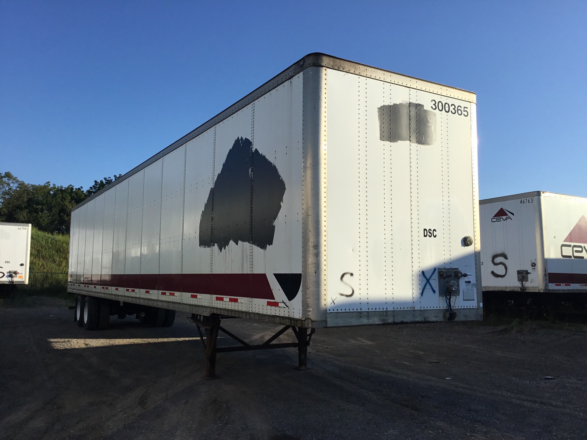 2008 Wabash 53 ft x 102 in T/A Van Trailer