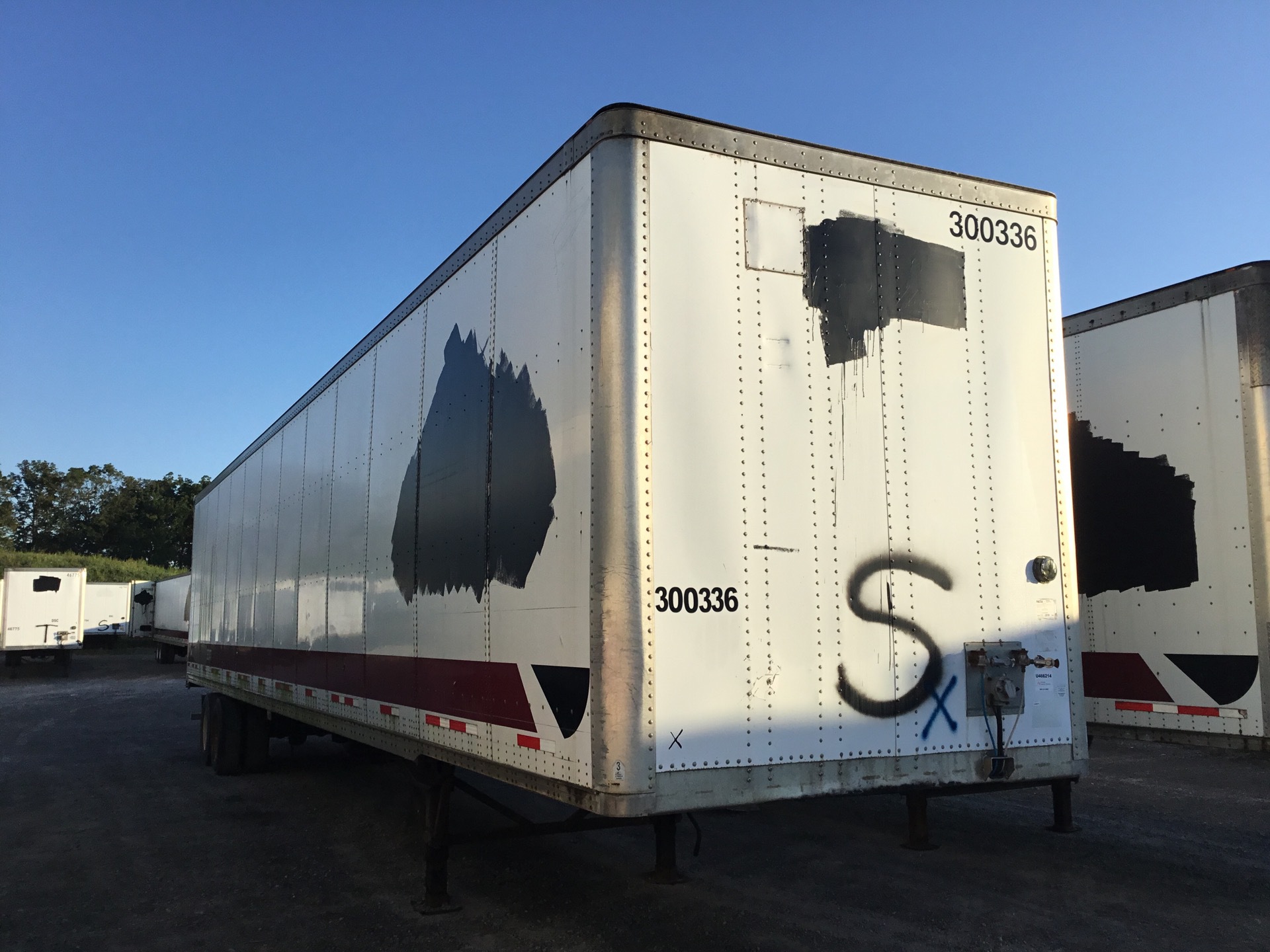 2008 Wabash 53 ft x 102 in T/A Van Trailer