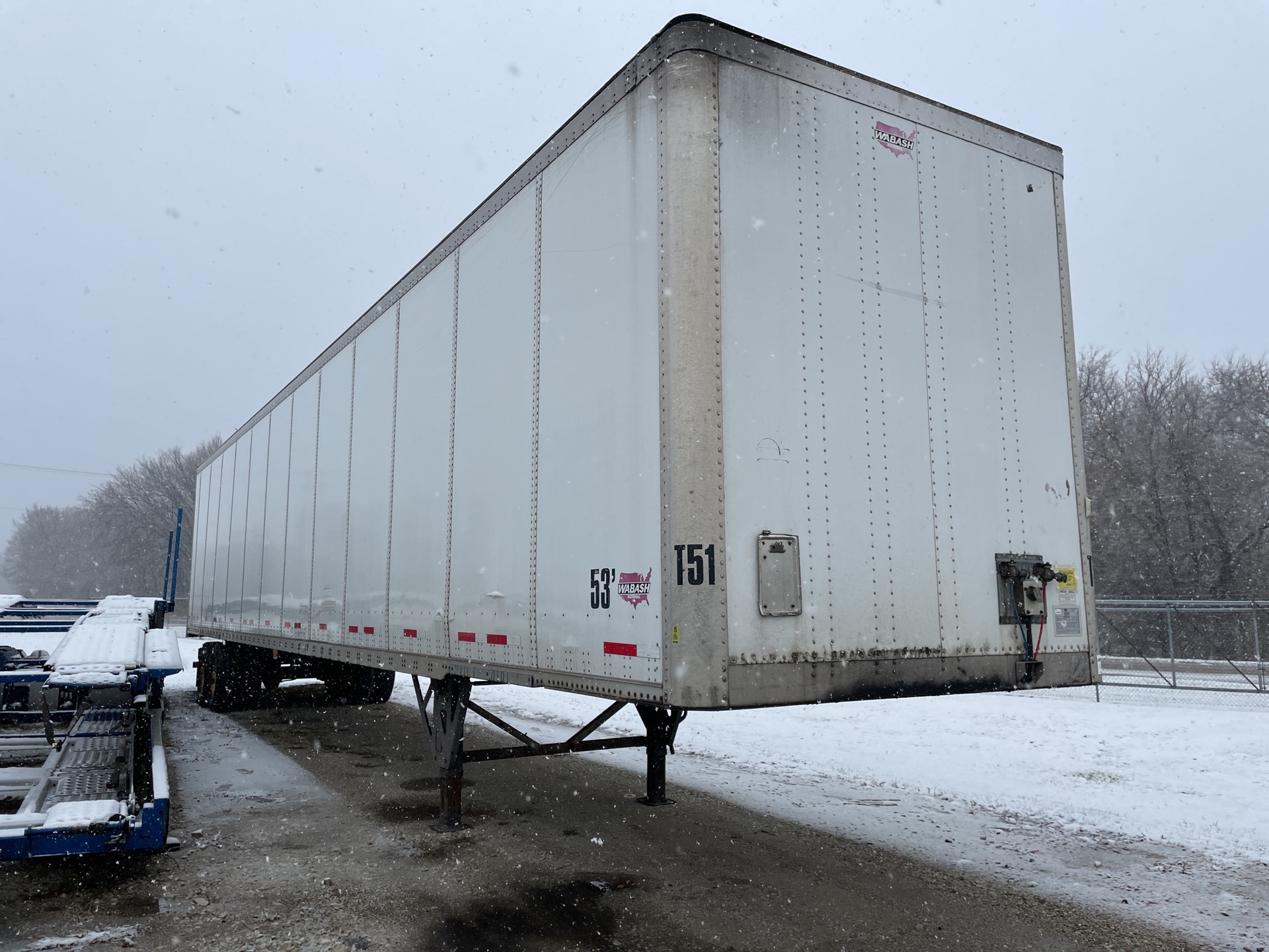 2015 Wabash DVCHPC 53 ft T/A Van Trailer