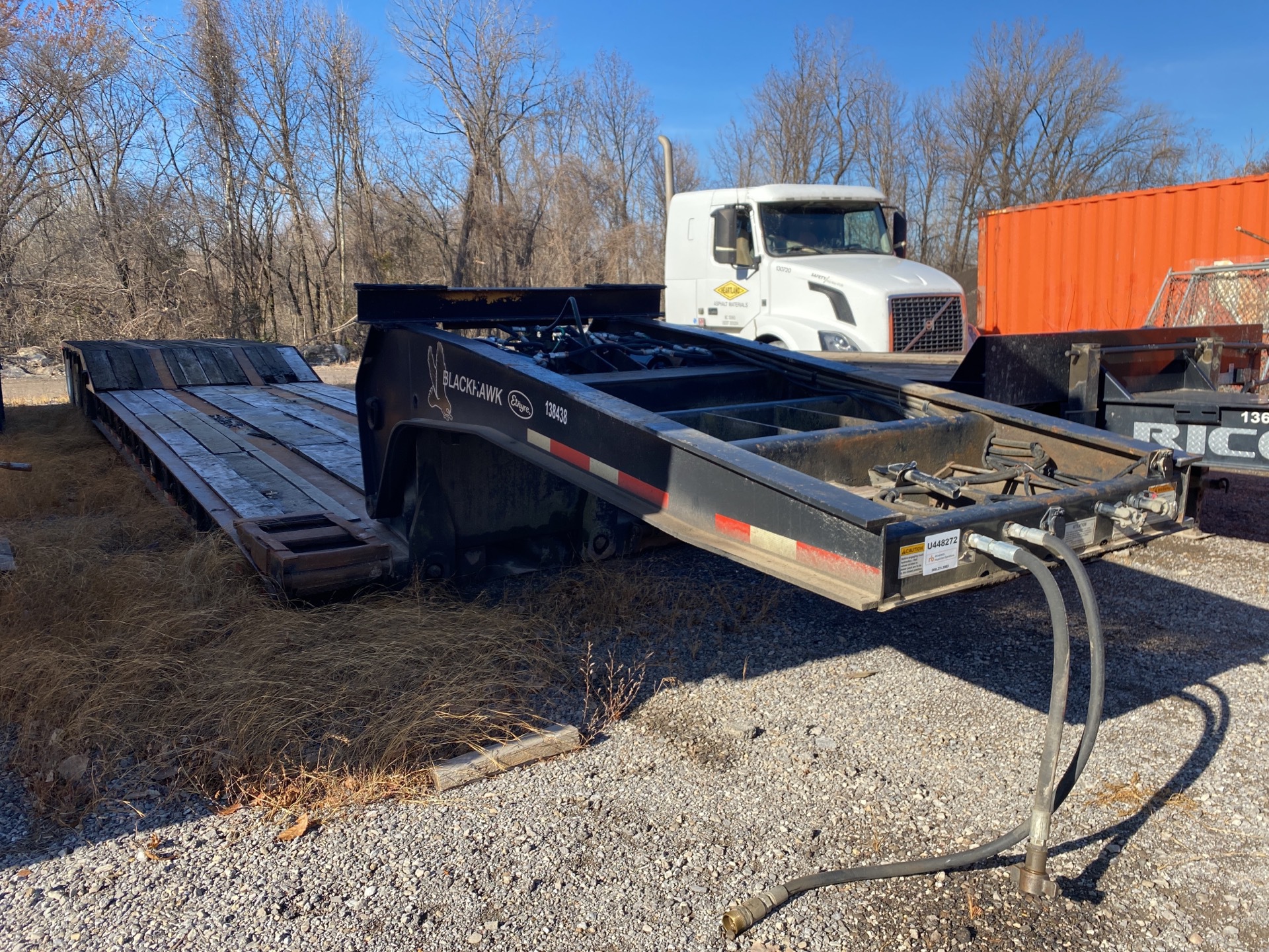 2001 Etnyre Blackhawk 35 ft Tri/A Gooseneck Lowboy Trailer