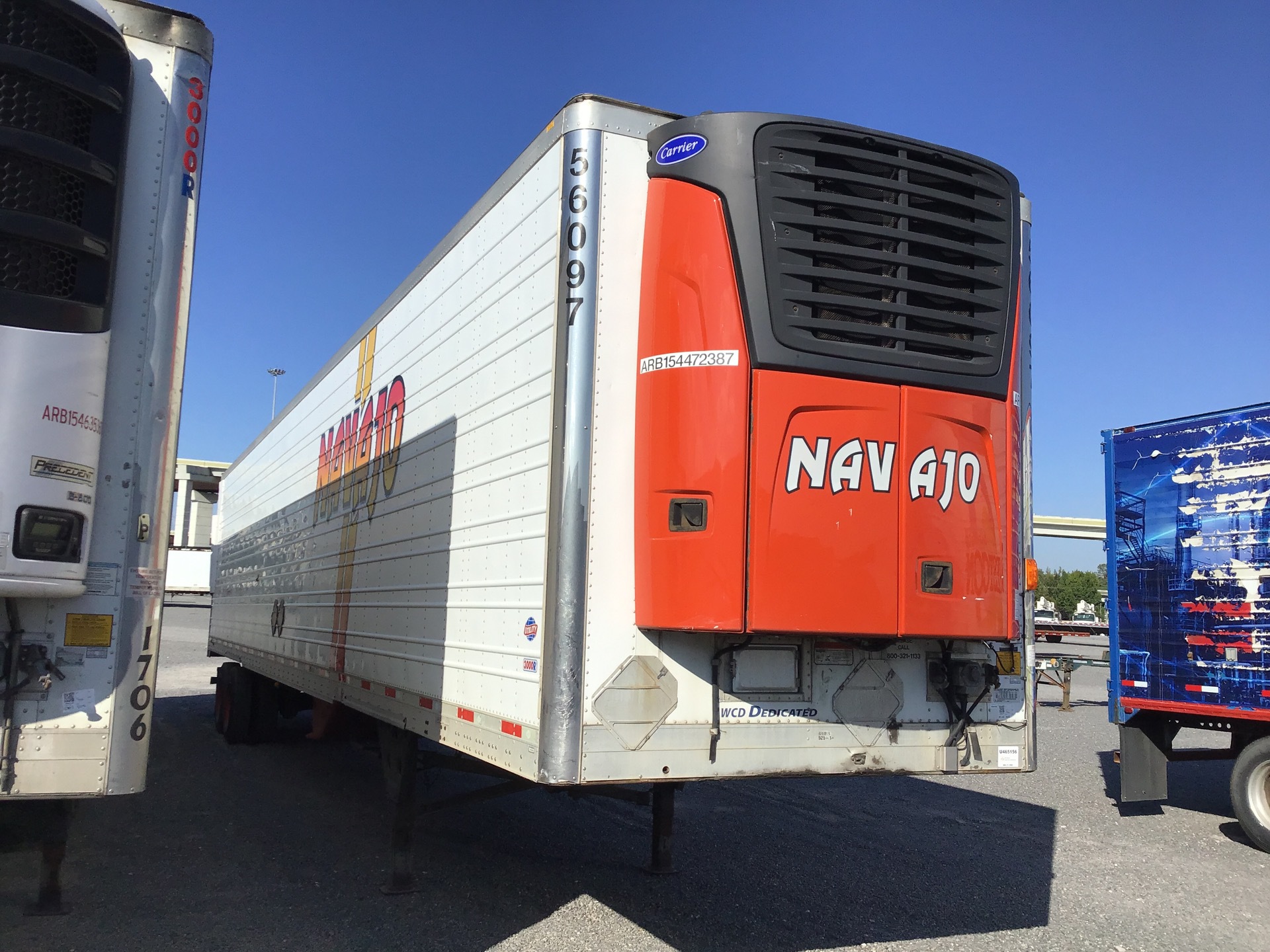 2015 Utility VS2RA 53 ft x 102 in T/A Refrigerated Trailer