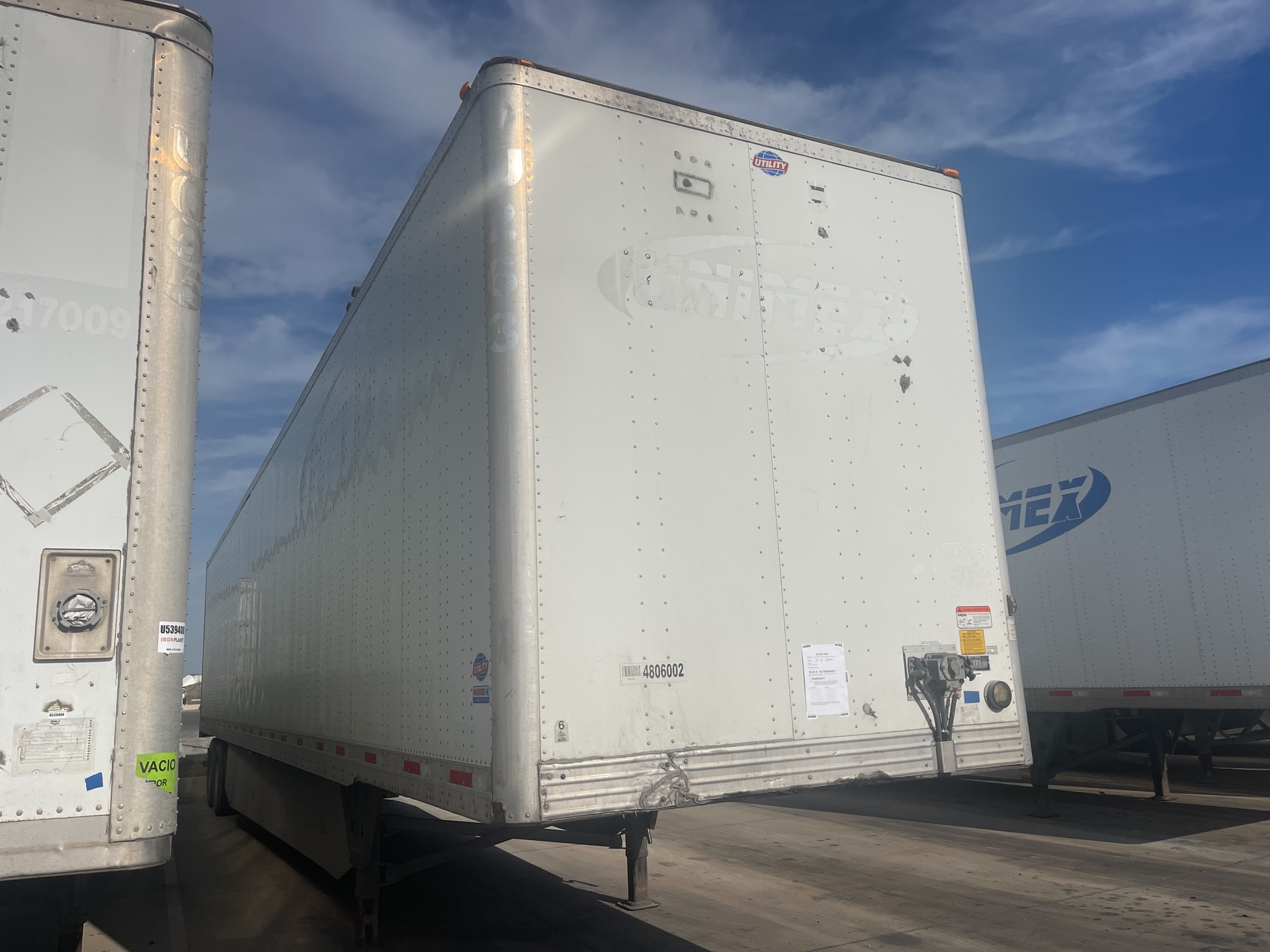 2016 Utility 53 ft T/A Van Trailer