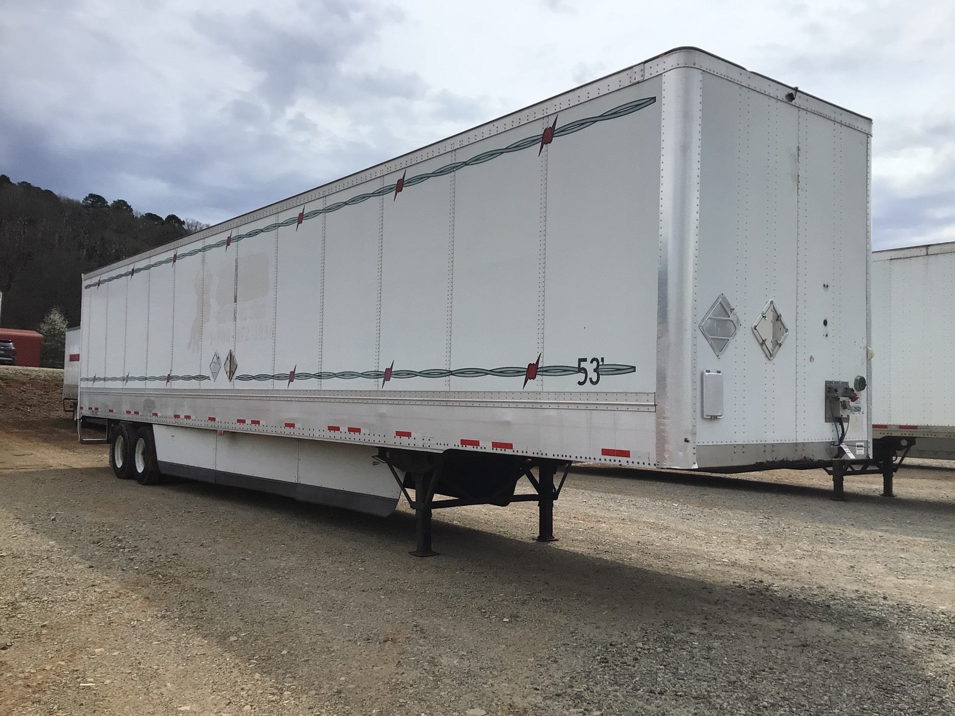 2012 Wabash 53 ft T/A Van Trailer