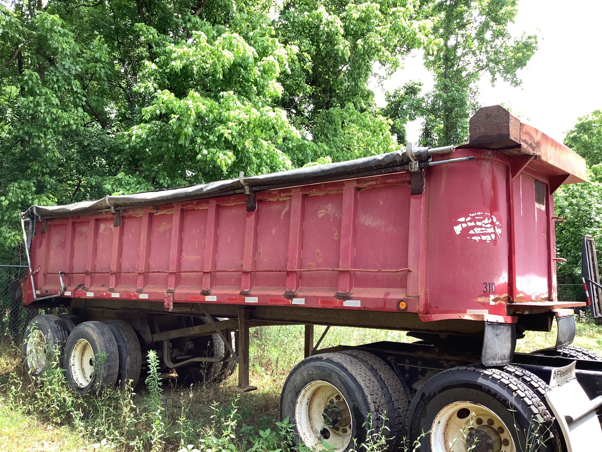 2007 Palmer TA-24H T/A 24 ft End Dump Trailer
