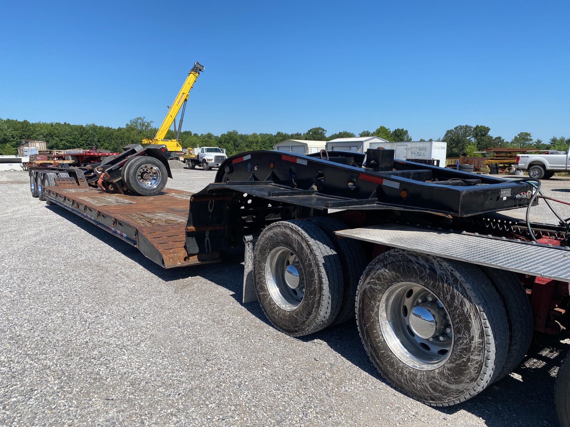1999 Liddell 100K-LB 60000 lb 24 ft Tri/A Removable Gooseneck Lowboy Trailer