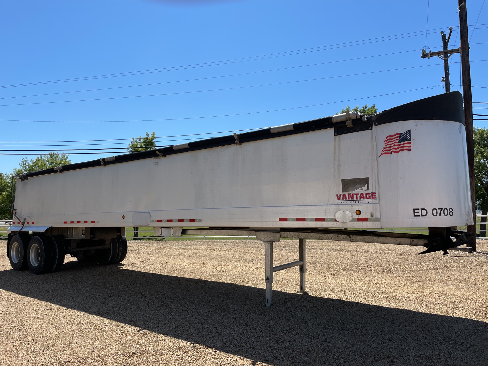2017 Vantage T-91-SS T/A End Dump Trailer