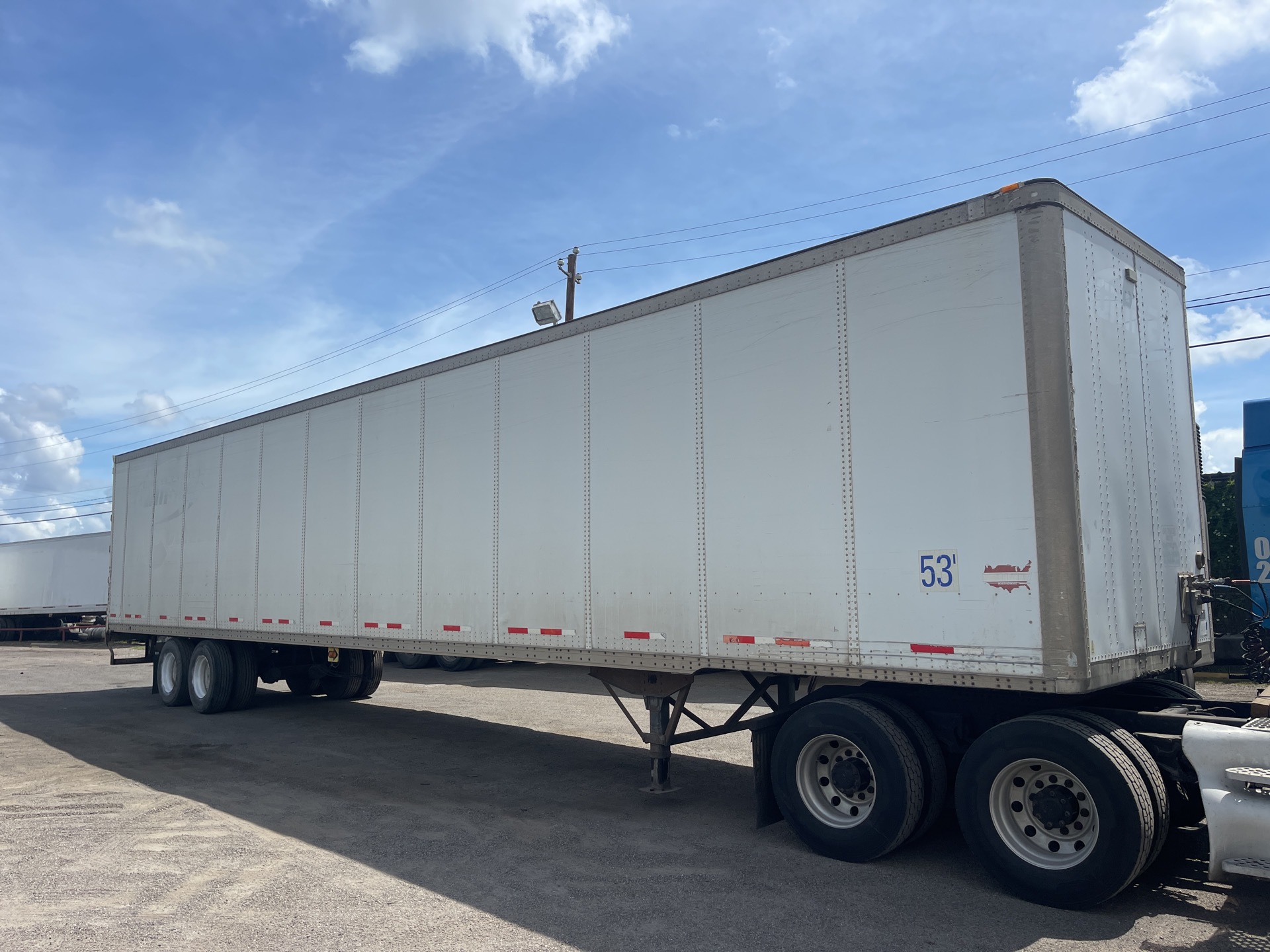 2005 Wabash 53 ft x 102 in T/A Van Trailer