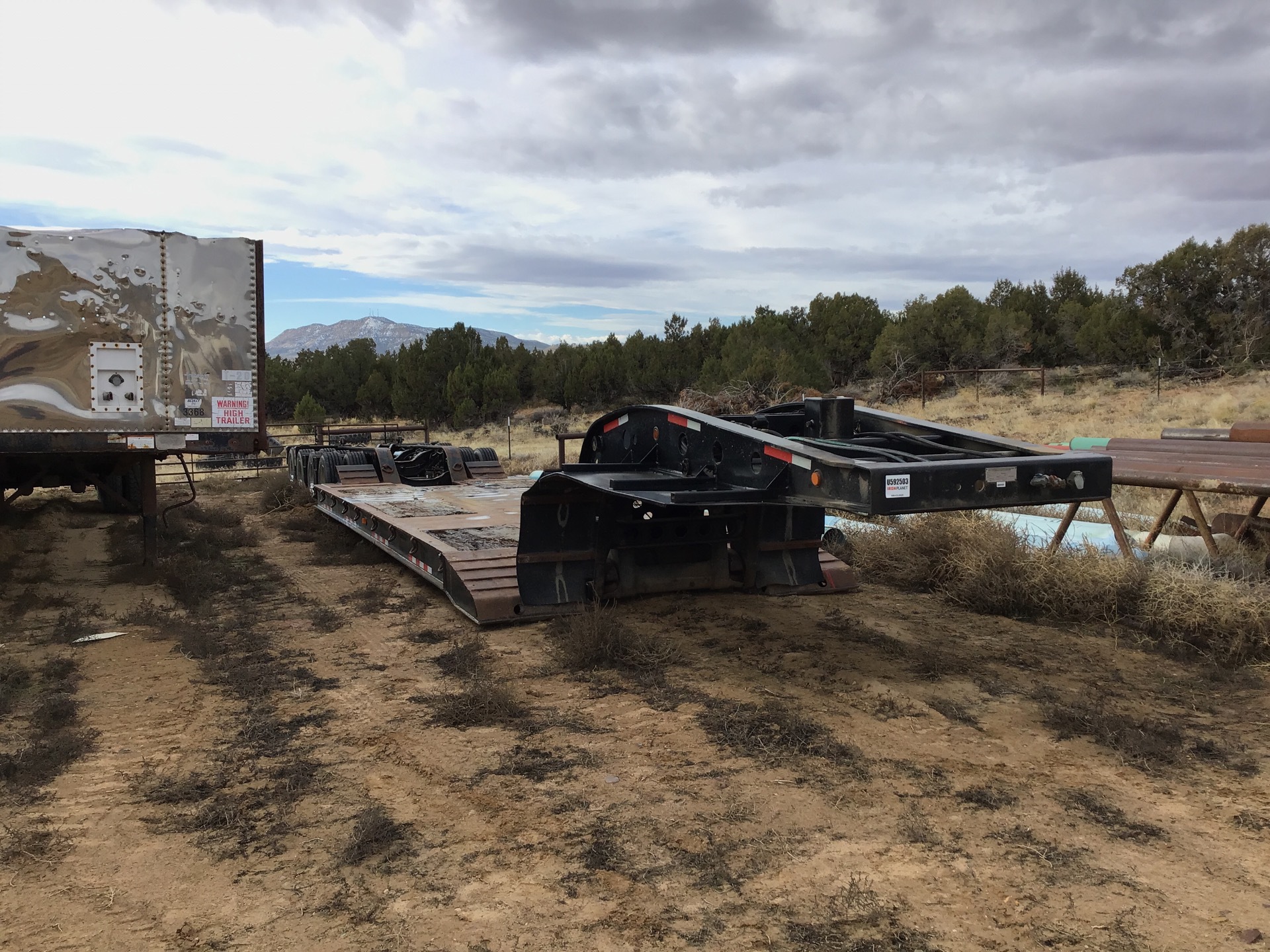 1999 Liddell 100K-LB 100000 lb Quad/A Removable Gooseneck Lowboy Trailer