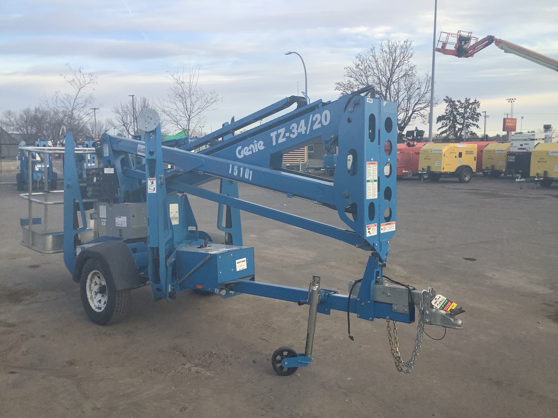 2020 Genie TZ34/20 Trailer Mounted Trailer Mounted Boom Lift Electric Articulating Boom Lift
