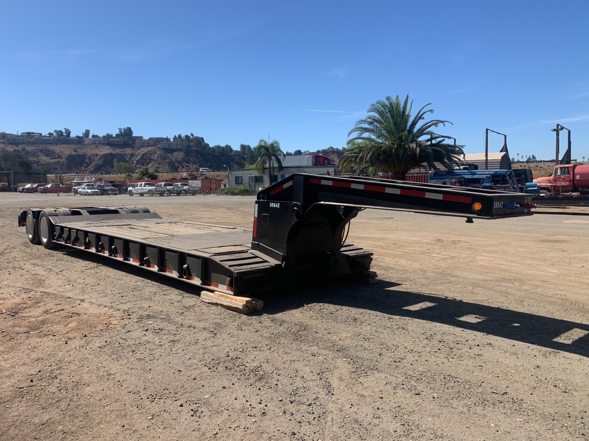 1987 Trail King 70000 lb T/A Removable Gooseneck Lowboy Trailer