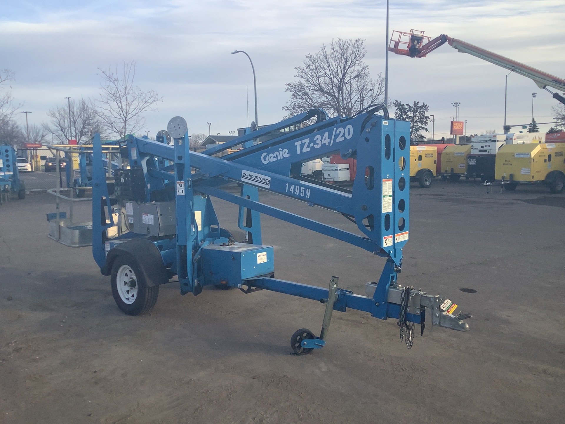2020 Genie TZ34/20 Trailer Mounted Electric Articulating Boom Lift