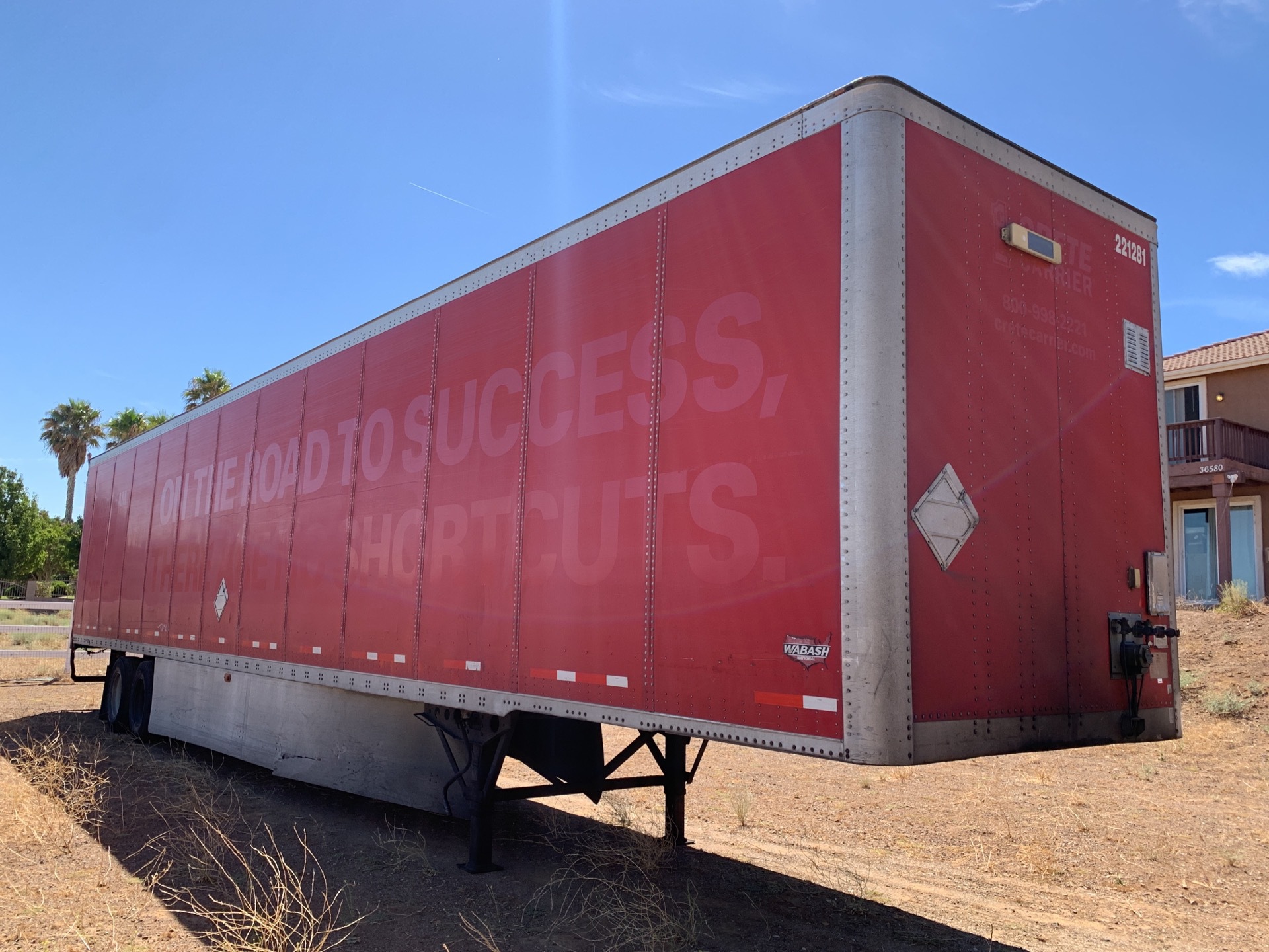 2010 Wabash  53 ft x 102 in T/A Van Trailer