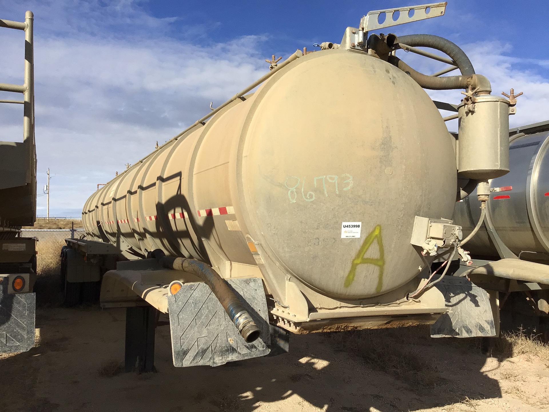 2015 Troxell Company Tri/A Vacuum Tanker Trailer