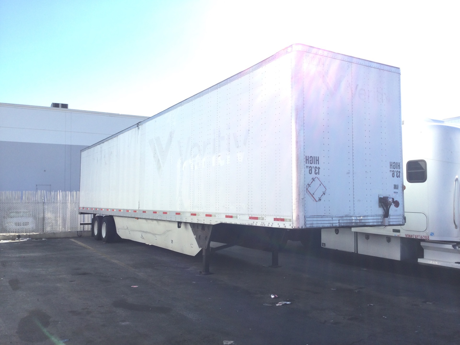 2012 Utility 53 ft T/A Van Trailer