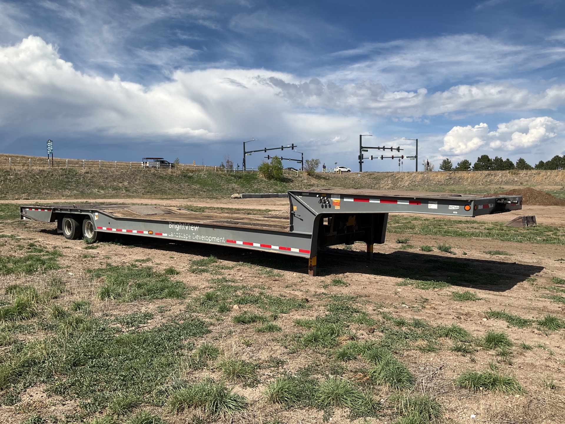 2008 Trail King TK80HT-482 T/A Hydraulic Tail Trailer