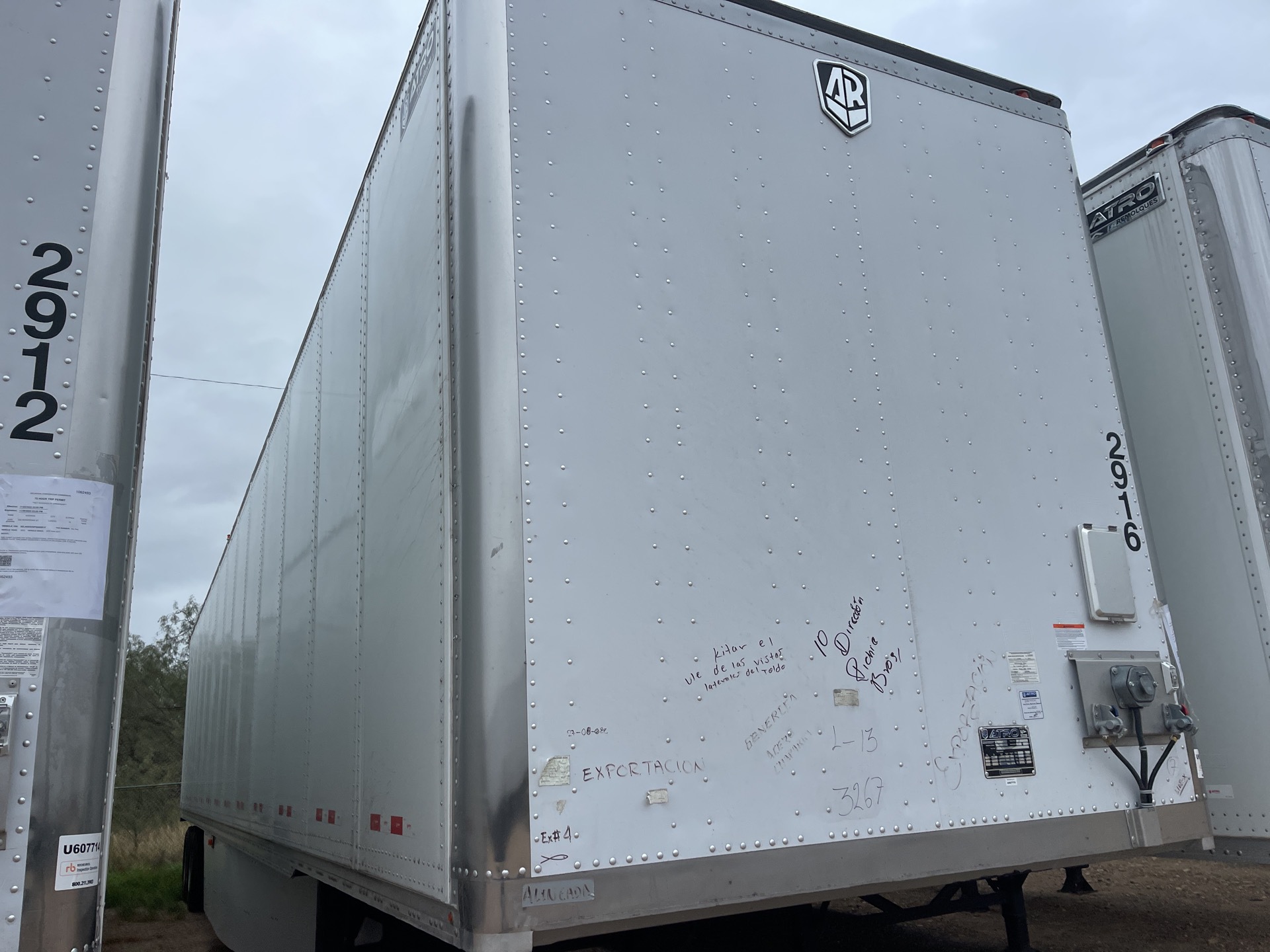2023 Atro 53 ft x 102 in T/A Van Trailer