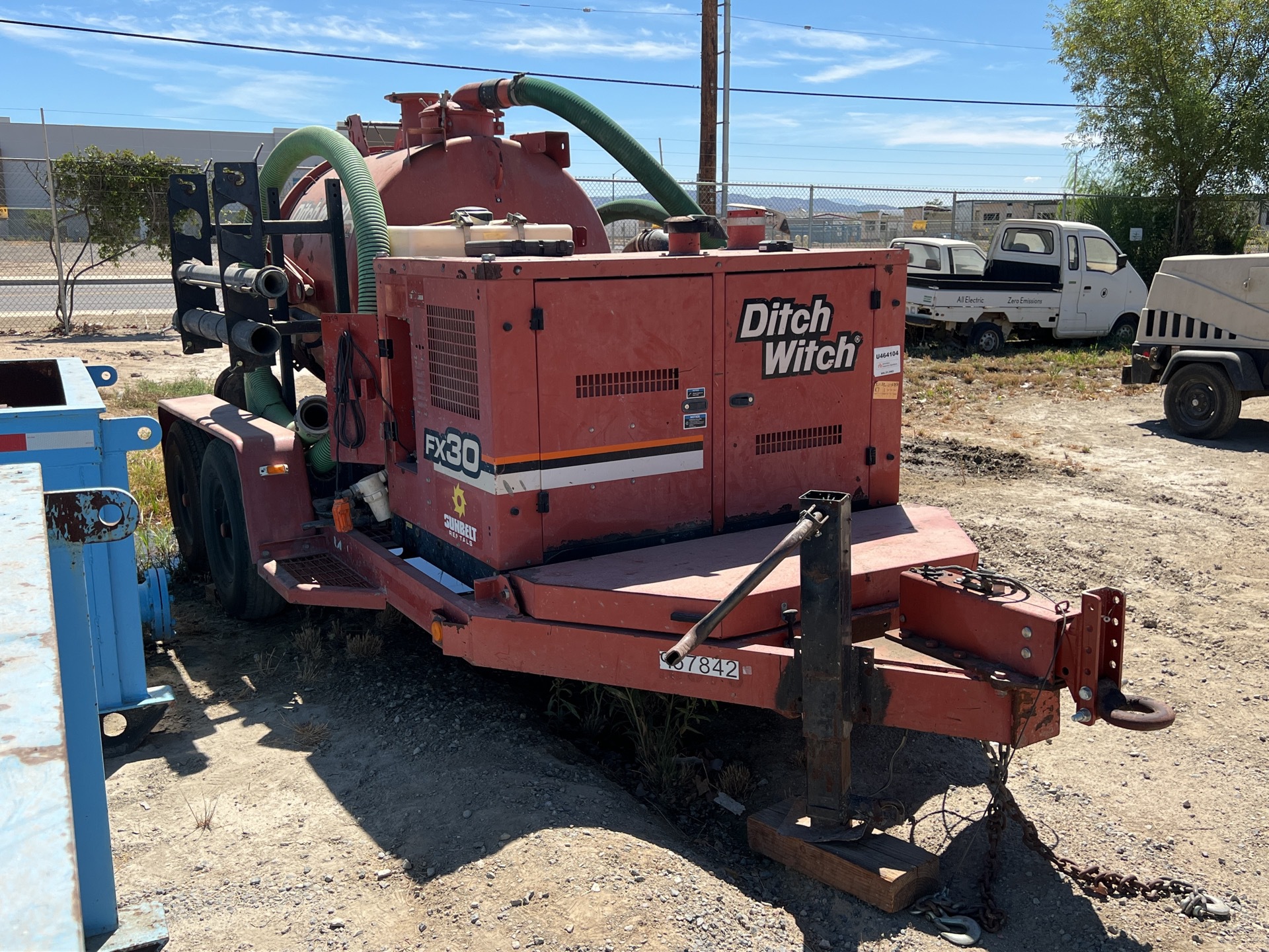 2014 Ditch Witch FX30 500 gal Vacuum Tanker Trailer