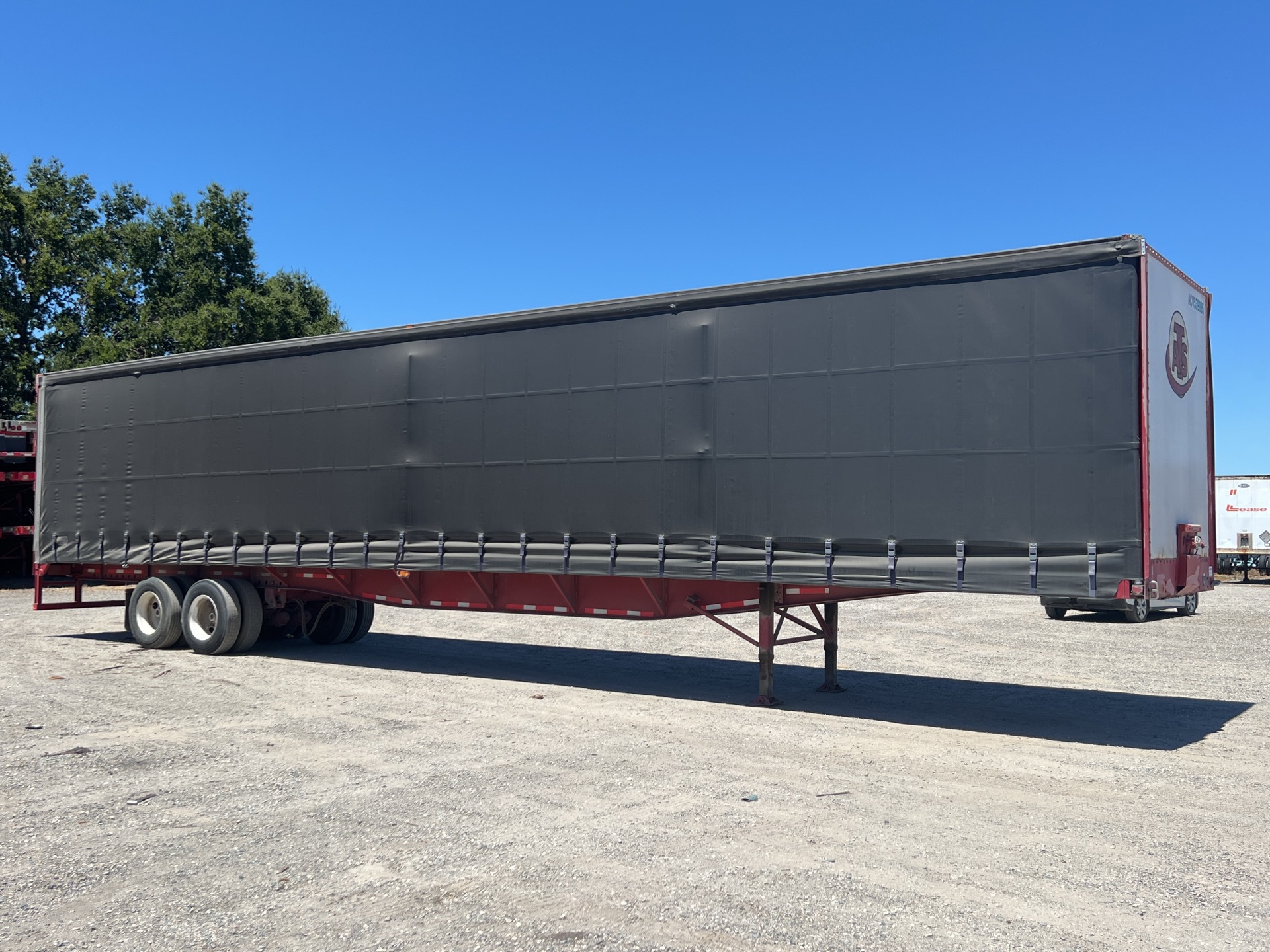 1999 NuVan 53 ft T/A Curtain Side Trailer