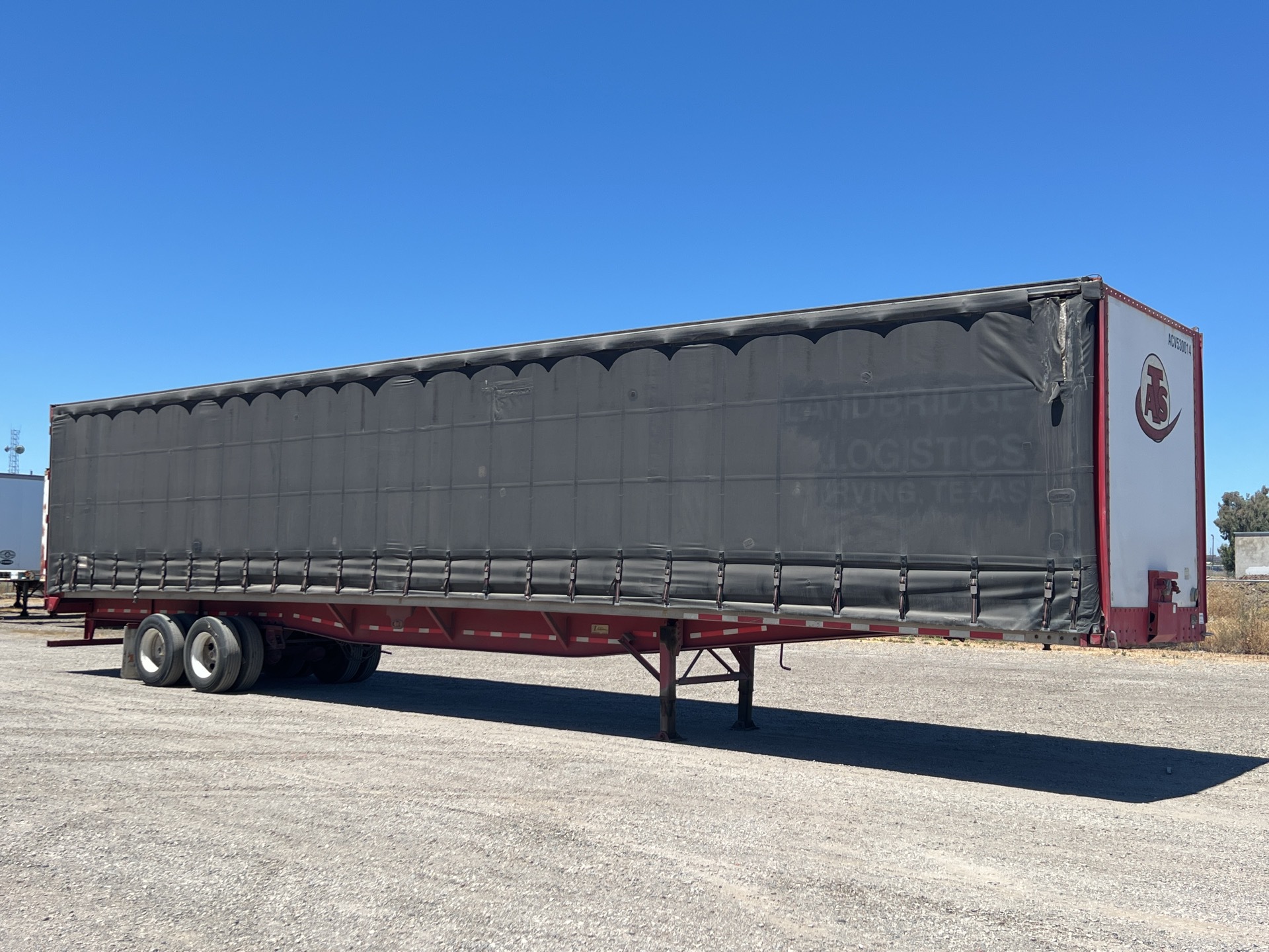 2000 NuVan 53 ft T/A Curtain Side Trailer