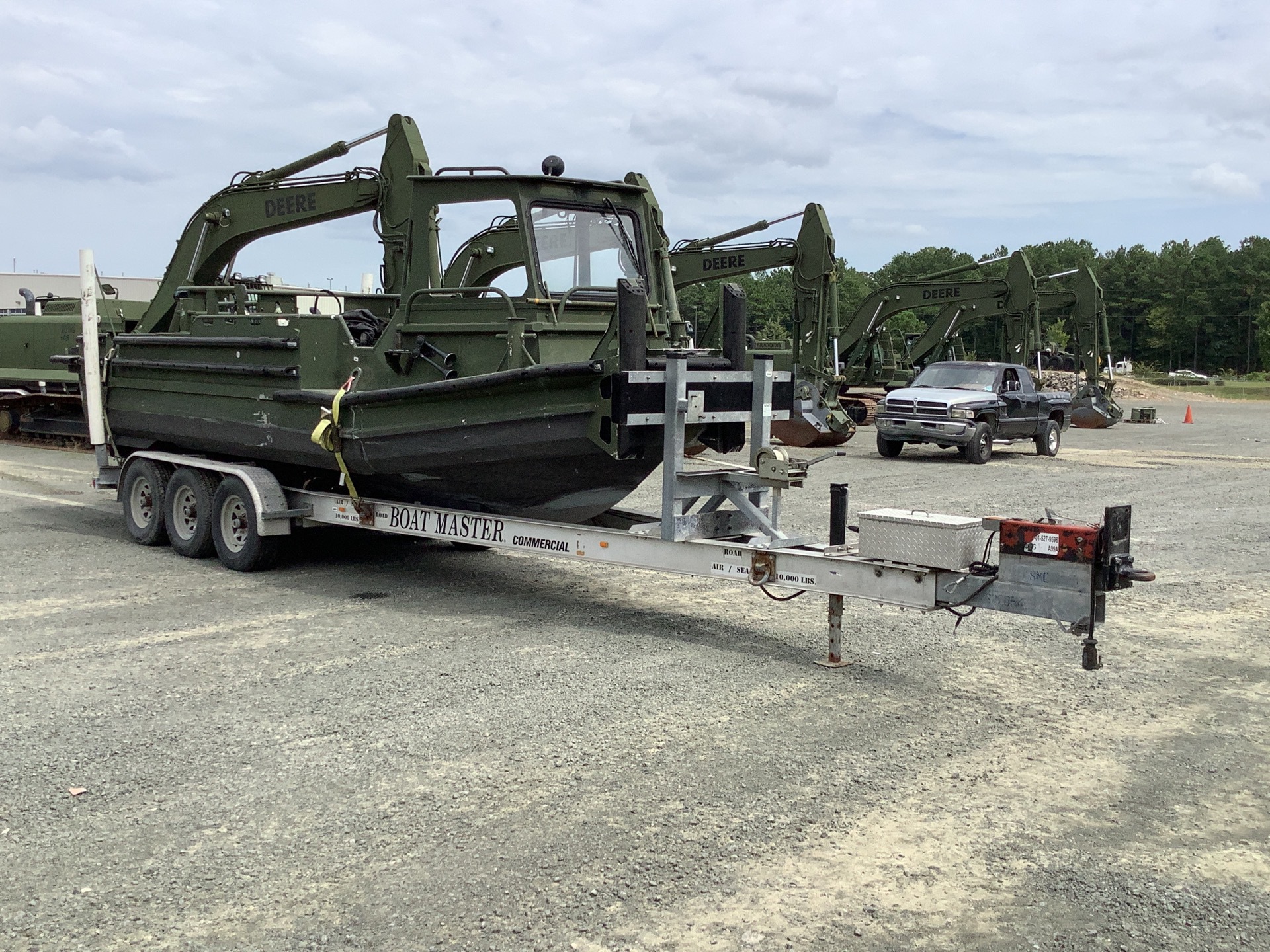 Aluminum Chambered MK III Bridge Erection Boat w/Trailer