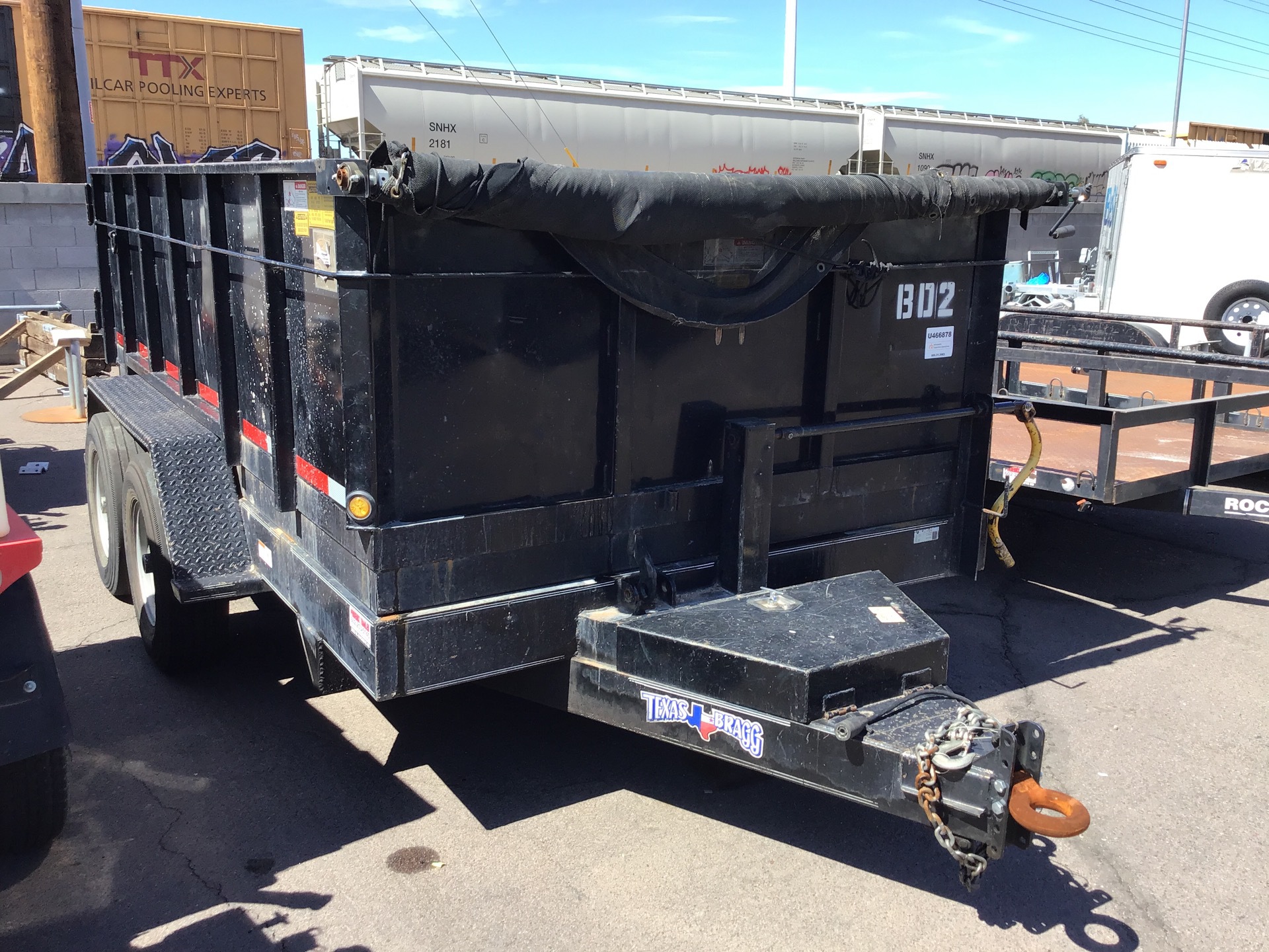 2019 Texas Bragg  12 ft T/A End Dump Trailer