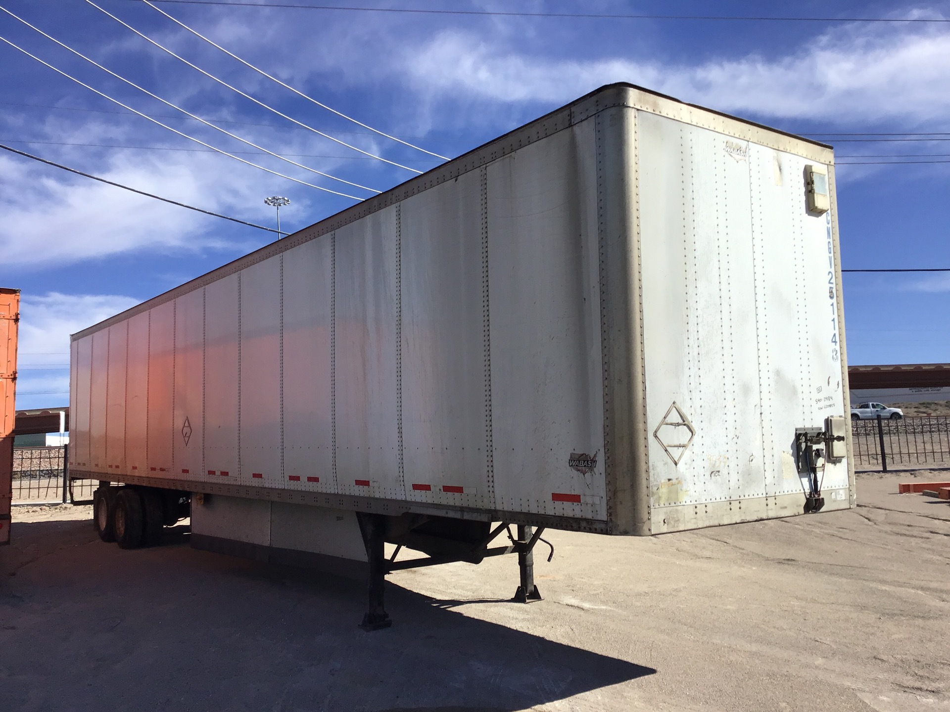 2012 Wabash 53 ft T/A Van Trailer
