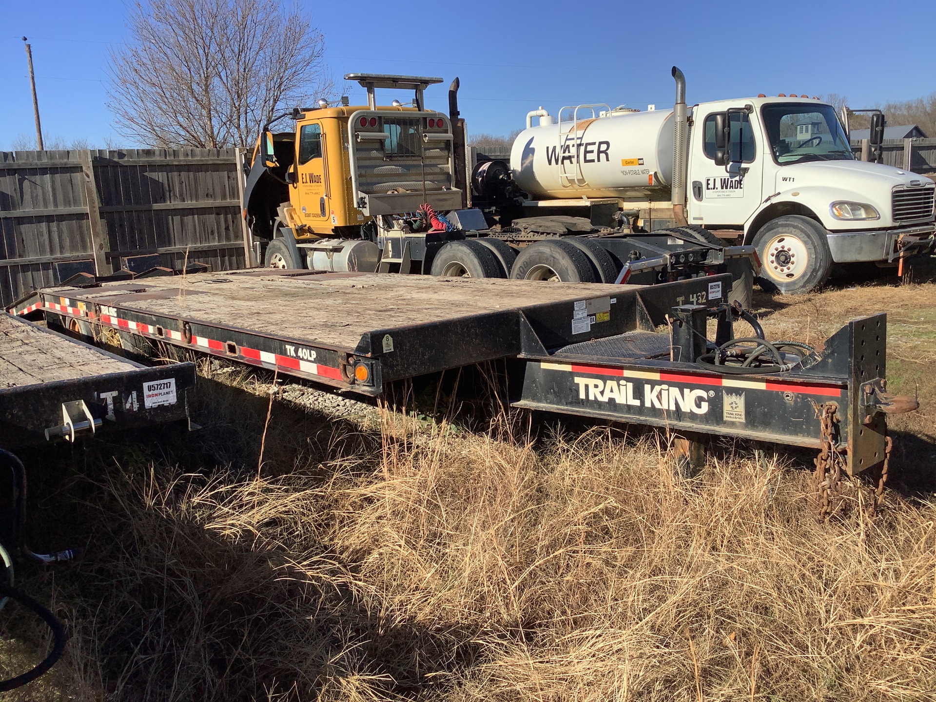 2012 Trail King TK40LP T/A Equipment Trailer