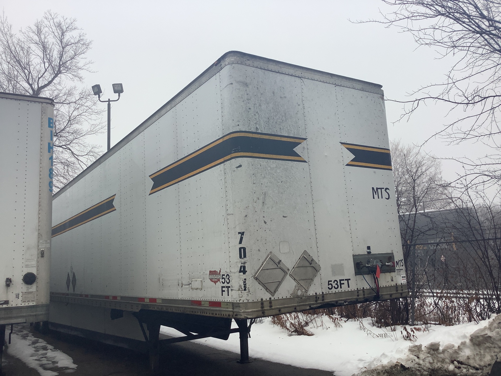 2005 Wabash 53 ft T/A Van Trailer