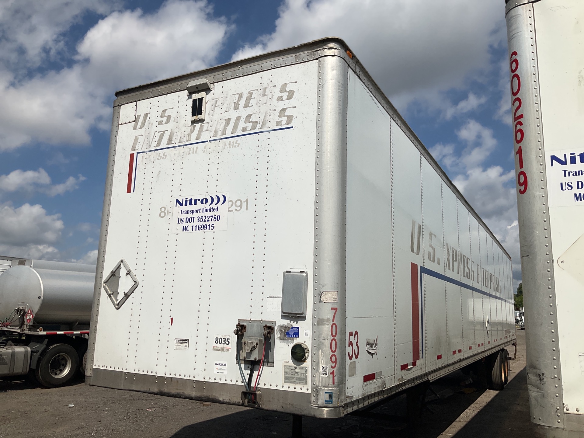 2007 Wabash DVCVHPC 53 ft x 102 in T/A Van Trailer
