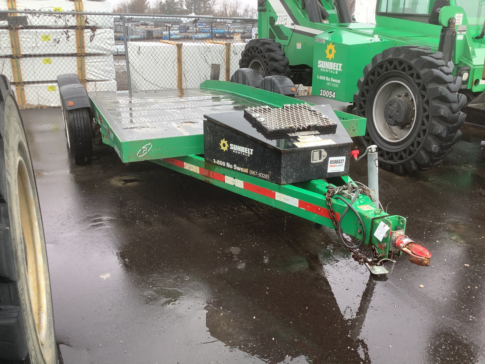 2016 Pratt EZ-1480S 14 ft 9 in T/A Ground Load Trailer