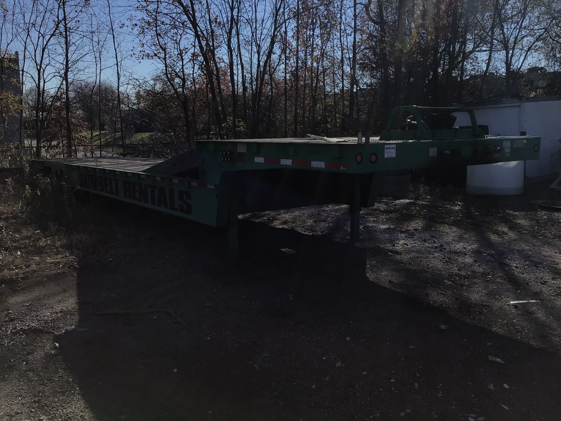 2012 Trail King TK70HT 48 ft T/A Gooseneck Step Deck Trailer