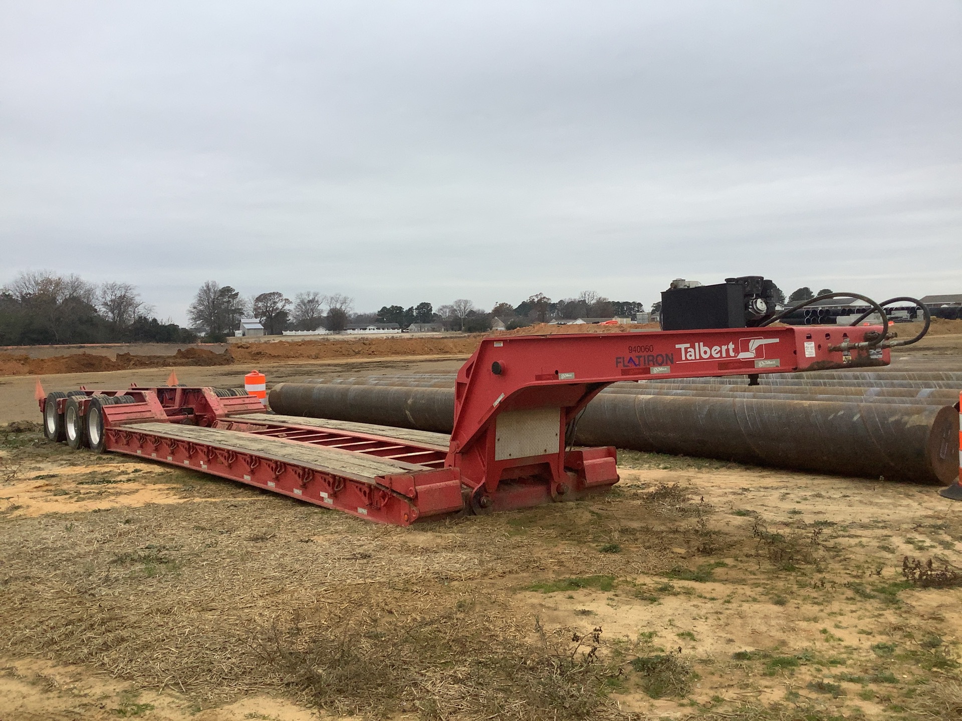 2015 Talbert 55T 52 ft Tri/A Removable Gooseneck Lowboy Trailer